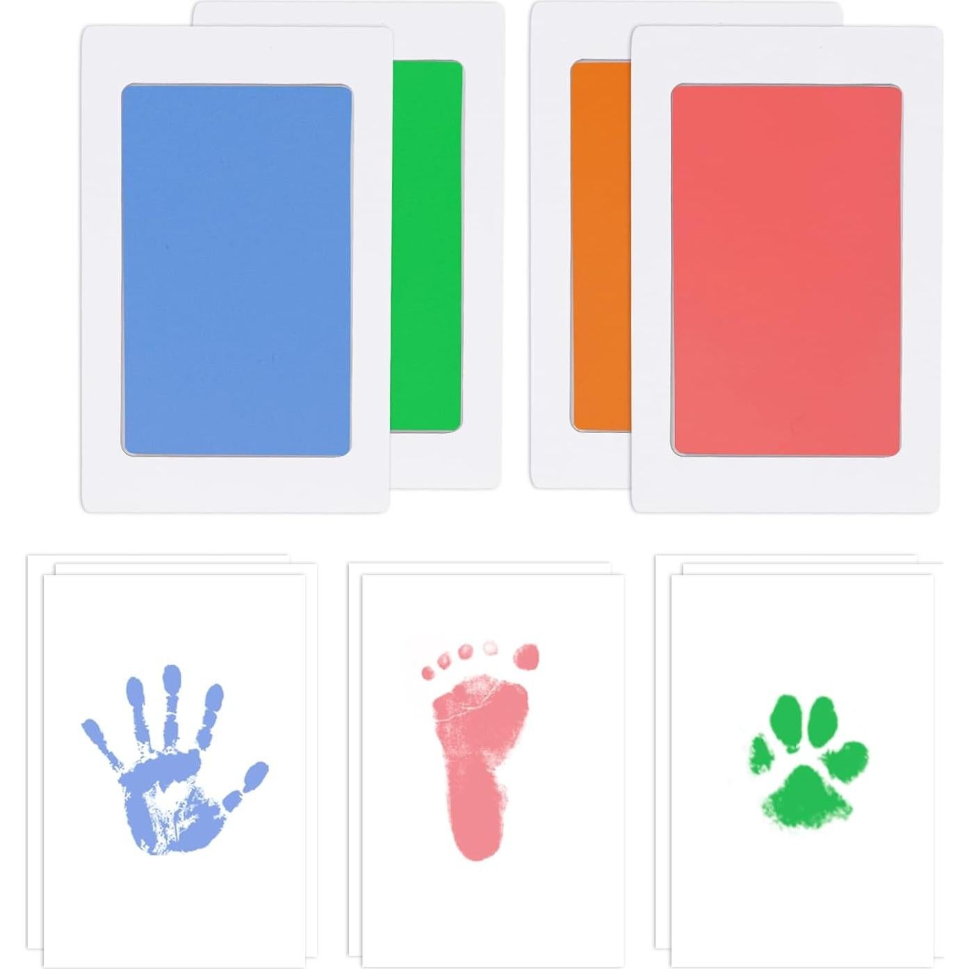 Kit de Huellas de Bebé Clean Touch 4 Paquetes Sin Tinta