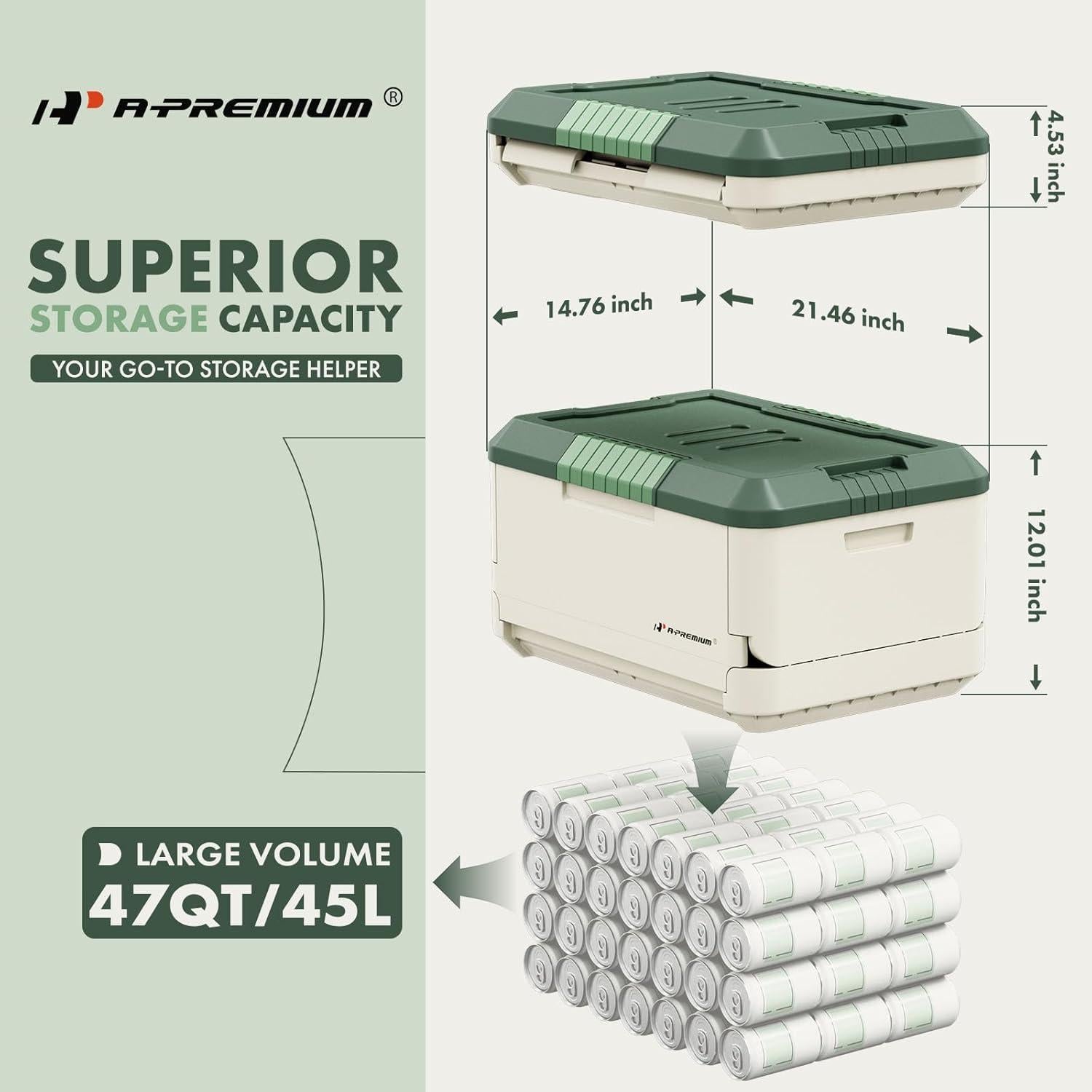 Organizador de Maletero A-Premium 45L Plegable Impermeable