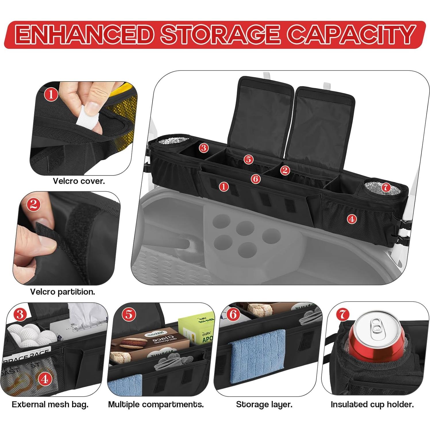 Cesta de Almacenamiento Plegable ORKELS para Carro de Golf 10L