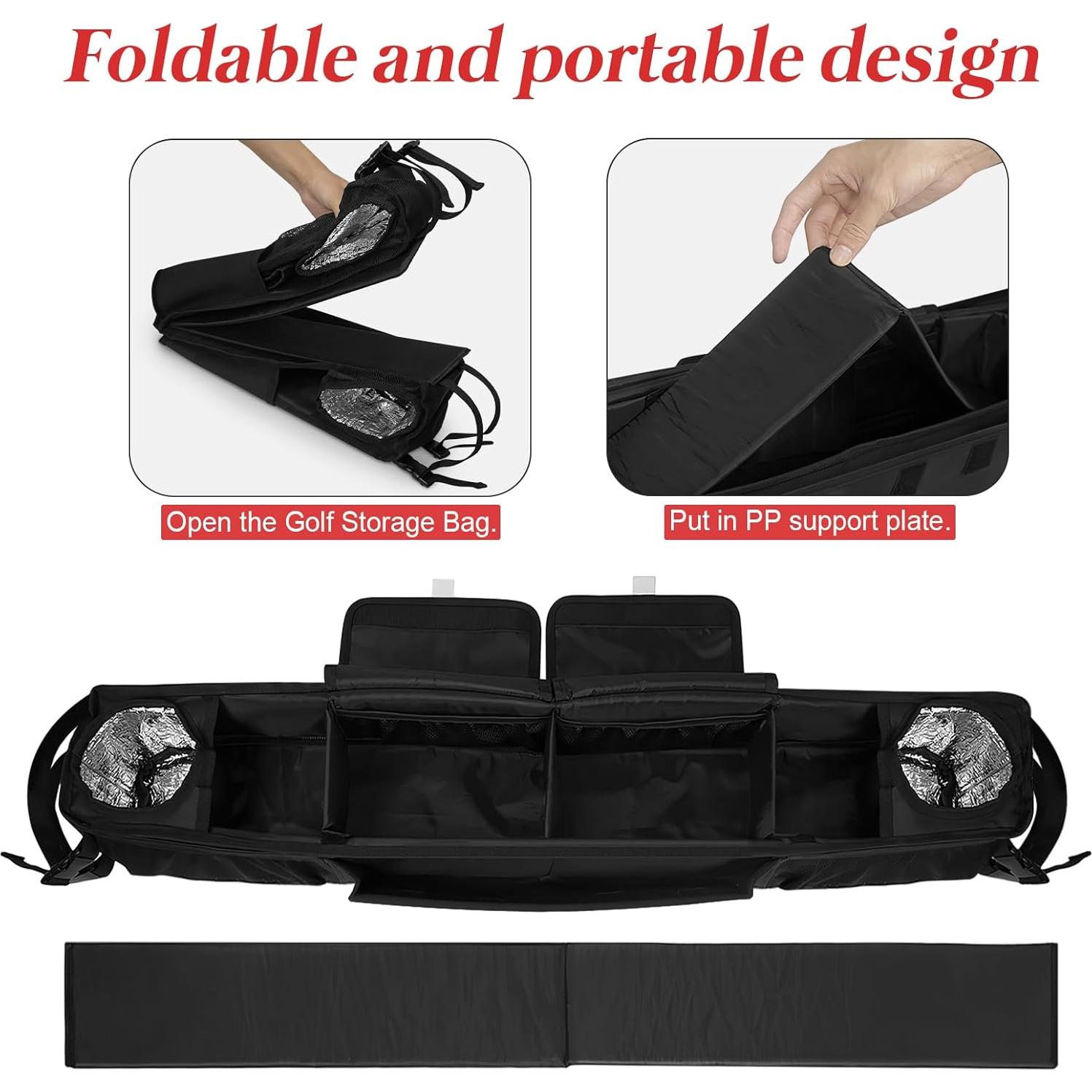 Cesta de Almacenamiento Plegable ORKELS para Carro de Golf 10L