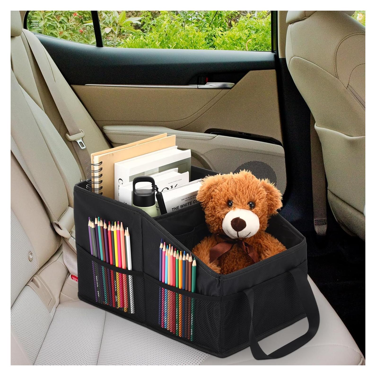 Organizador de Asiento para Automóvil Honeydak Negro Plegable