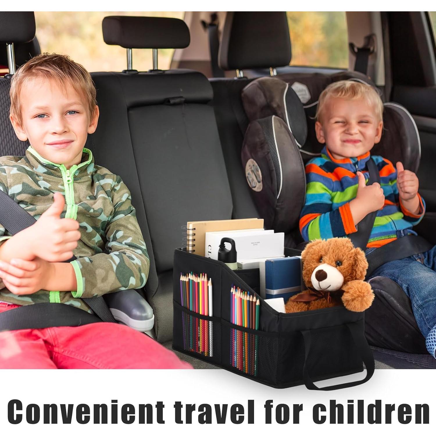 Organizador de Asiento para Automóvil Honeydak Negro Plegable