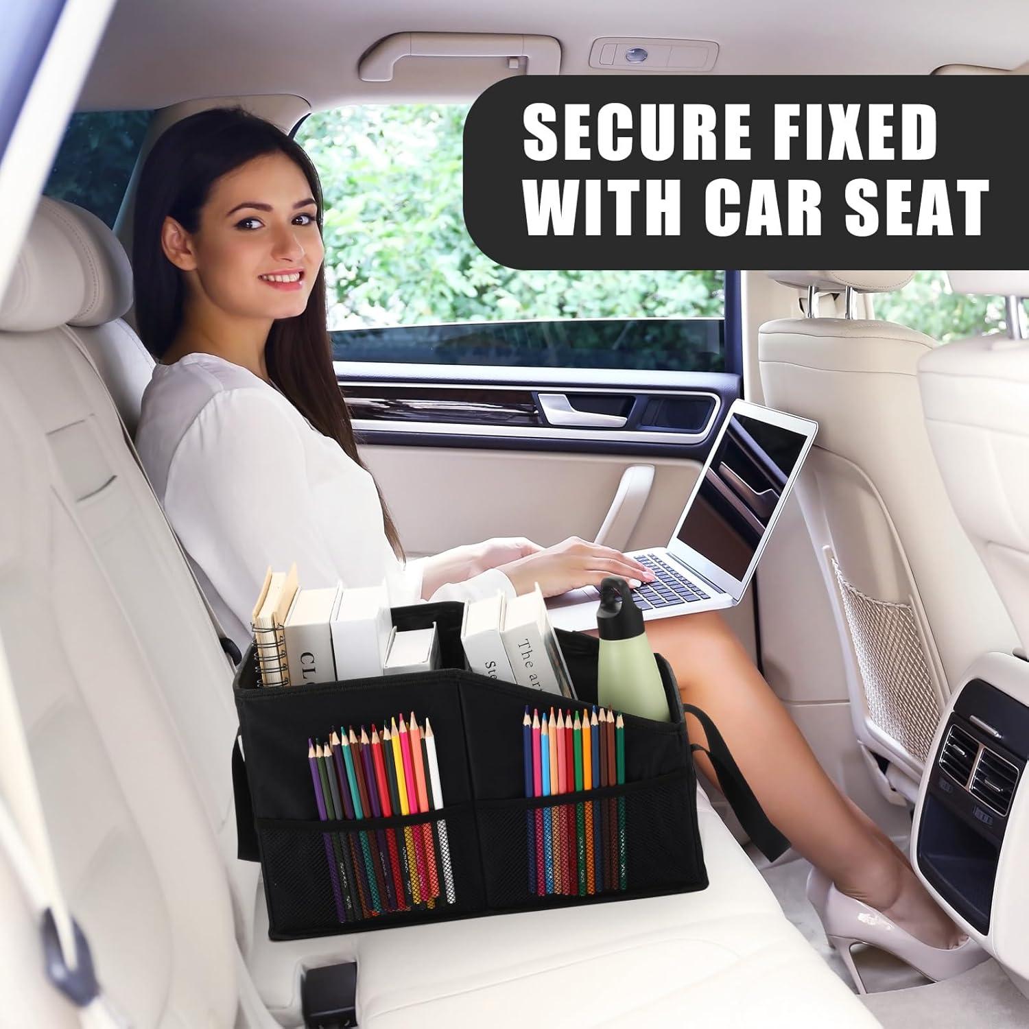 Organizador de Asiento para Automóvil Honeydak Negro Plegable