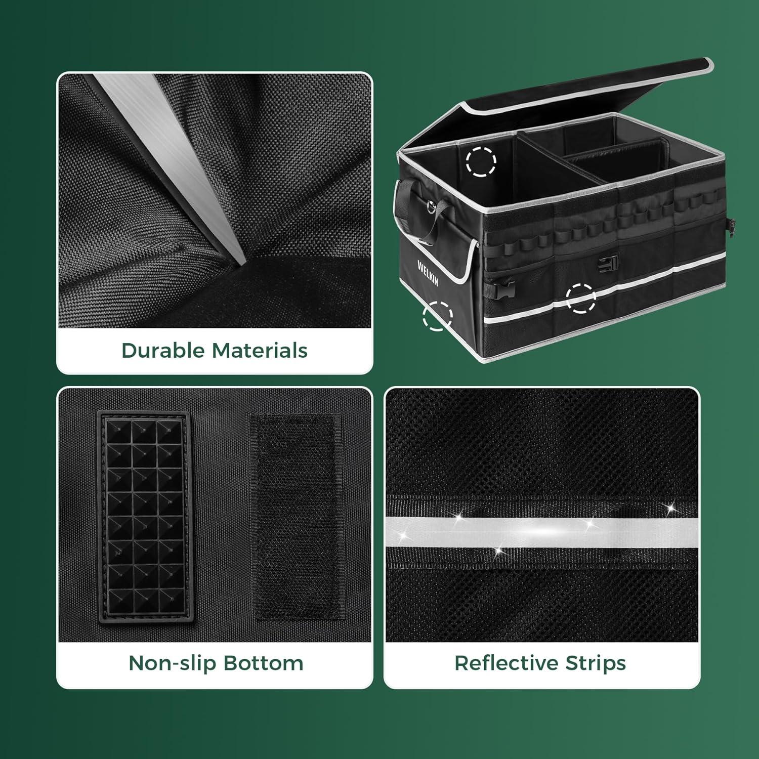 Organizador de Maletero WELKIN 60L Plegable Impermeable Negro