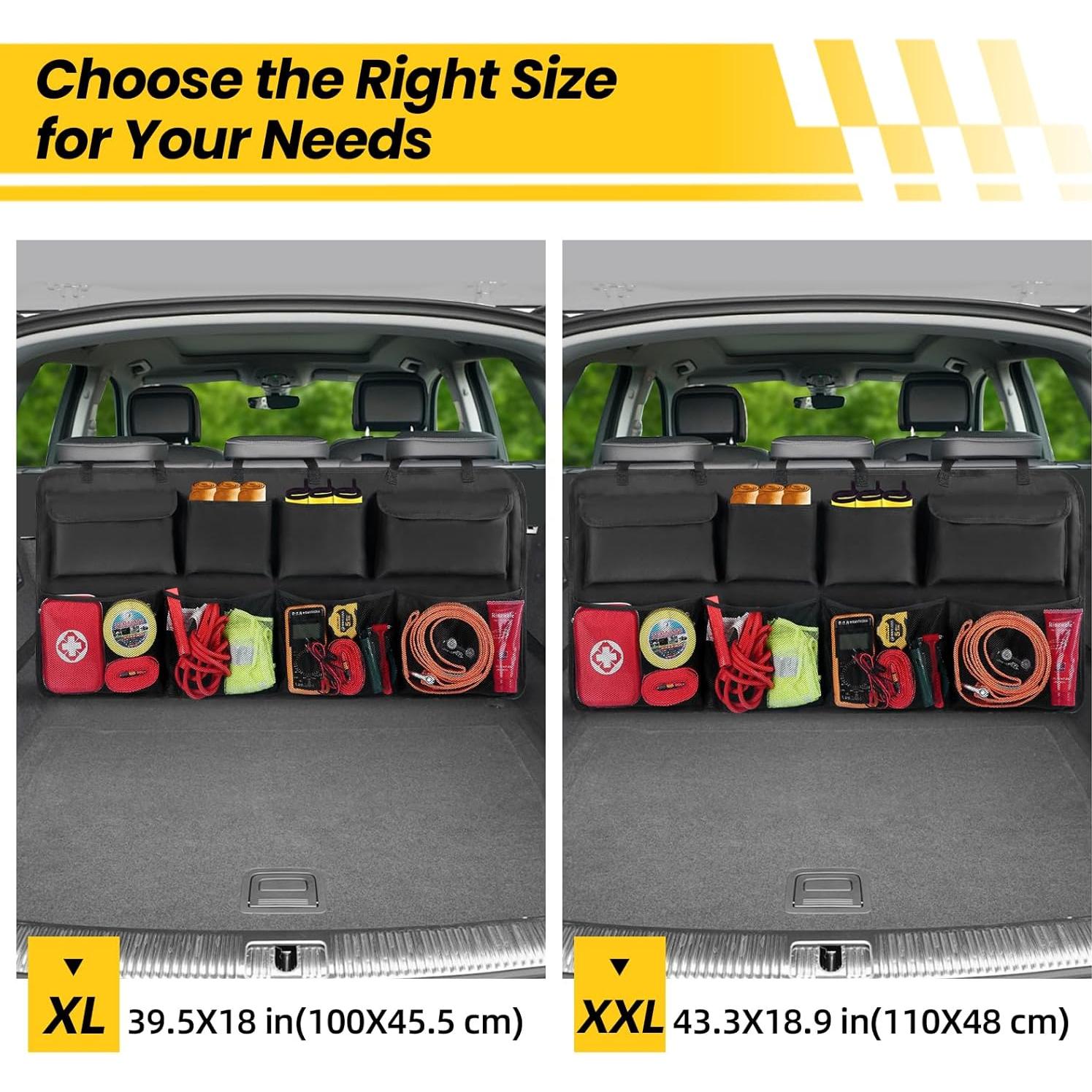 Organizador de Maletero Snuopfy GB8 Negro 10L 8 Bolsillos