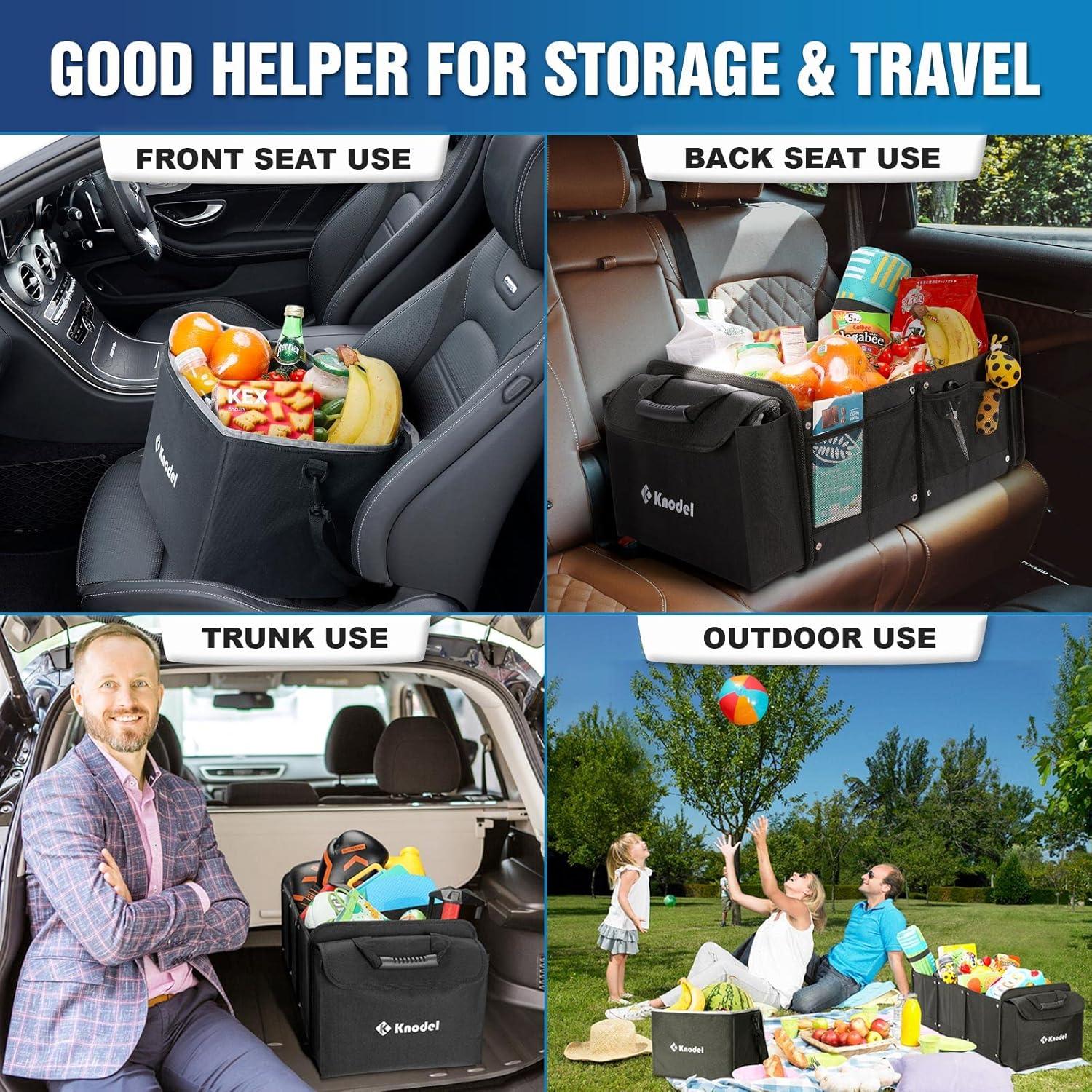 Organizador de Maletero K KNODEL 88L con Bolsa Térmica Negra