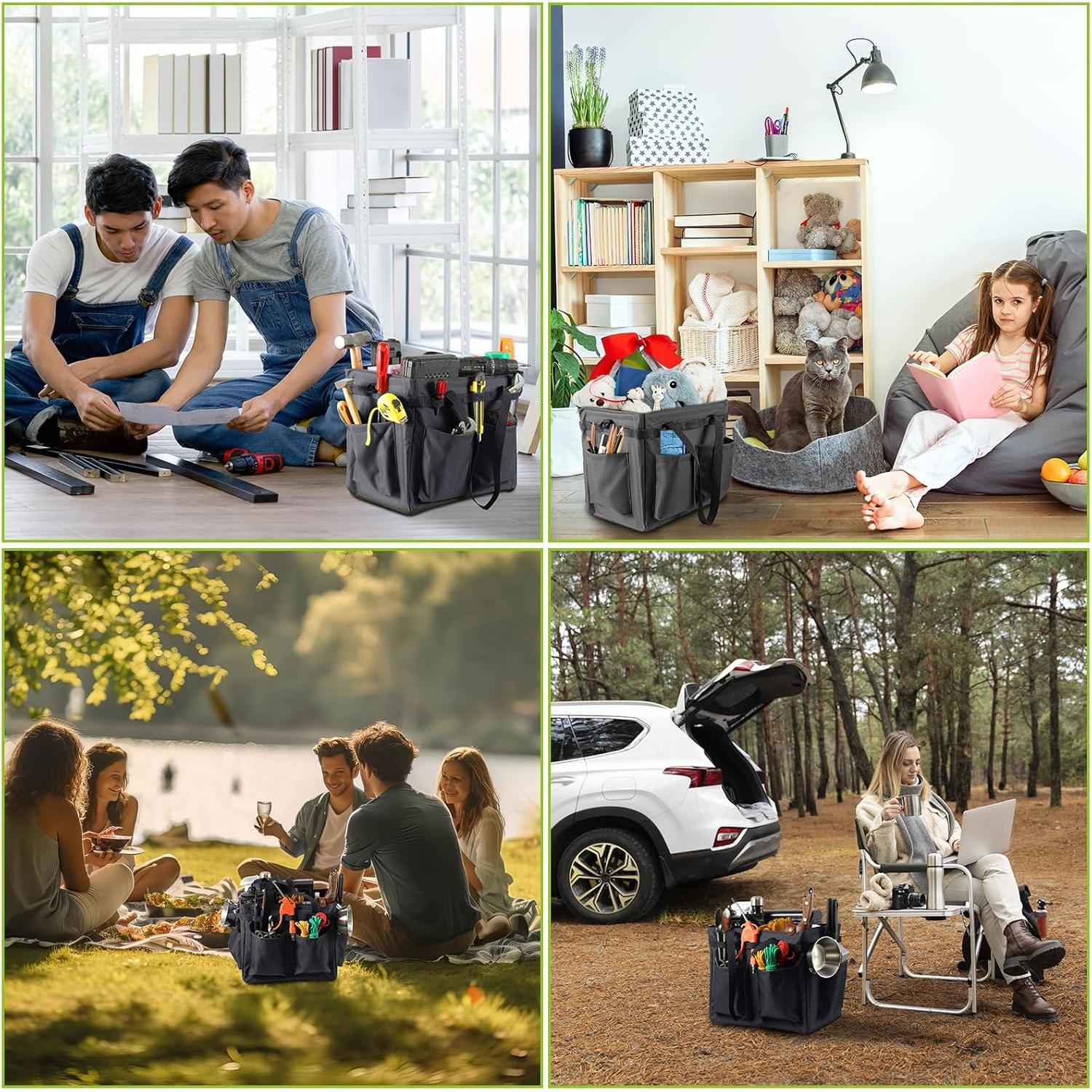 Organizador de Maletero de Coche FFDZ 35x25x32 cm Negro