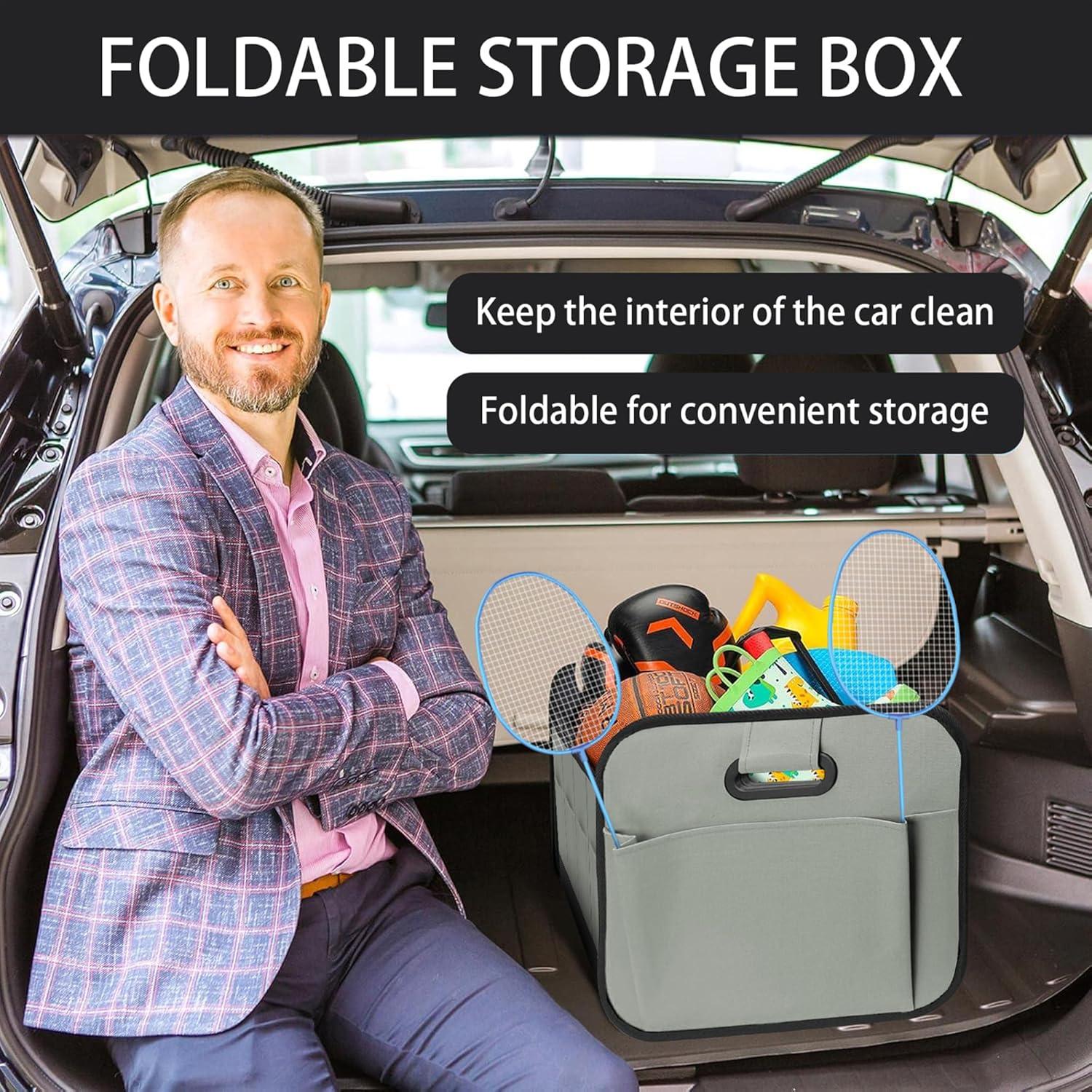 Organizador de Maletero VOCAON 70L Impermeable Plegable Gris