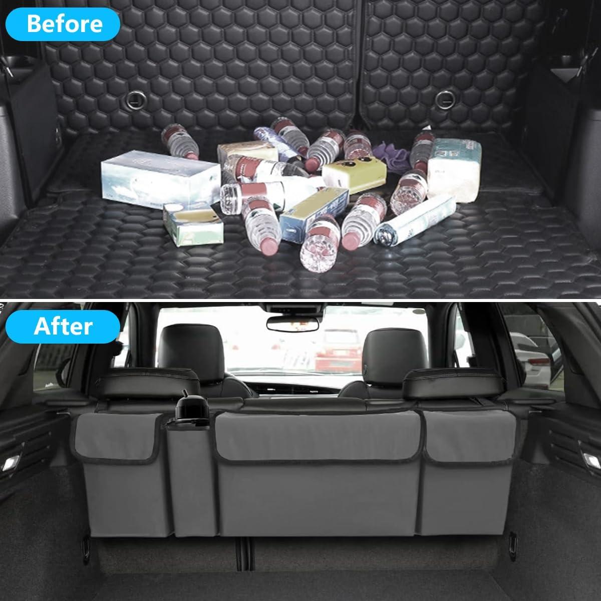 Organizador de Maletero de Auto KHGUZ Plegable Gris 97x32x12cm