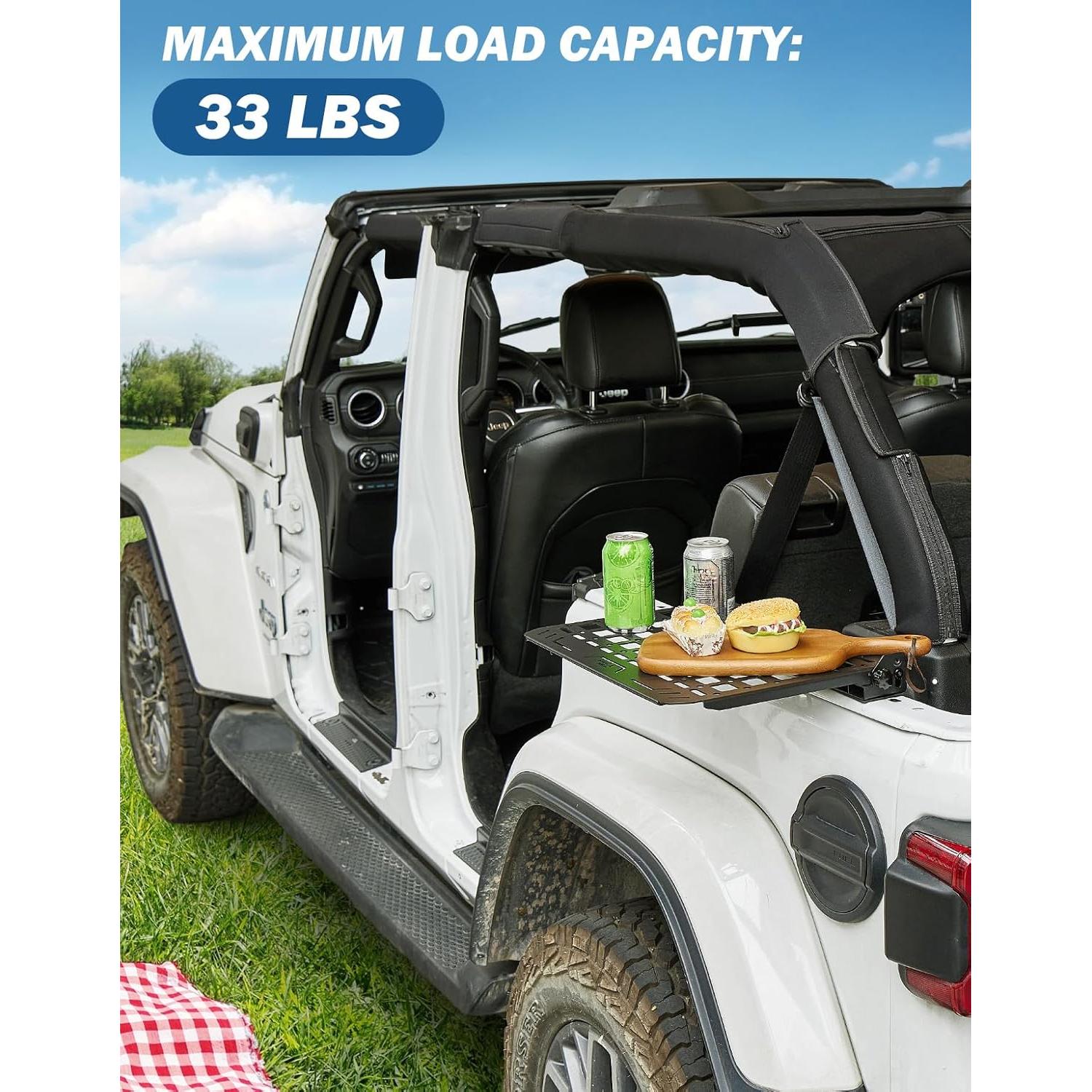 Estante de Almacenamiento JOYTUTUS para Wrangler JKU JLU 4 Puertas