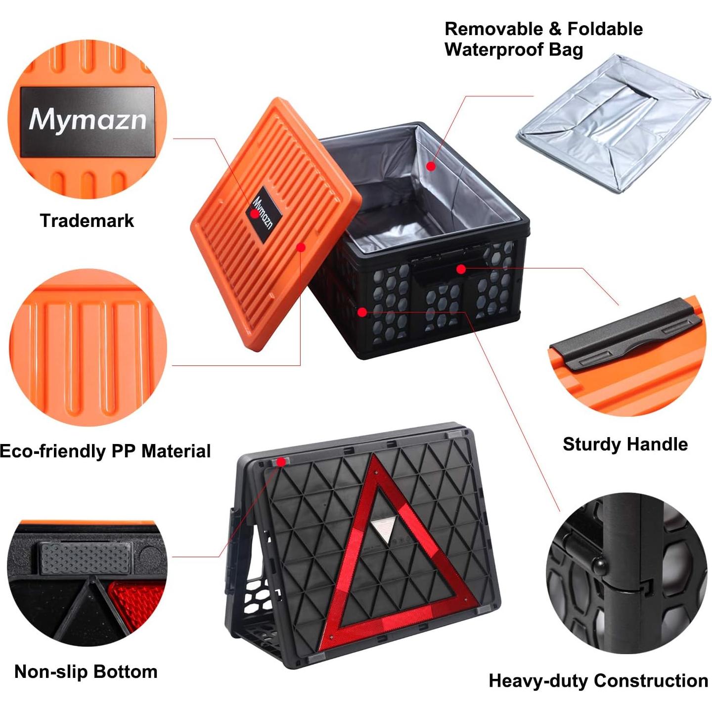 Organizador de Maletero Mymazn Plegable Impermeable 40L