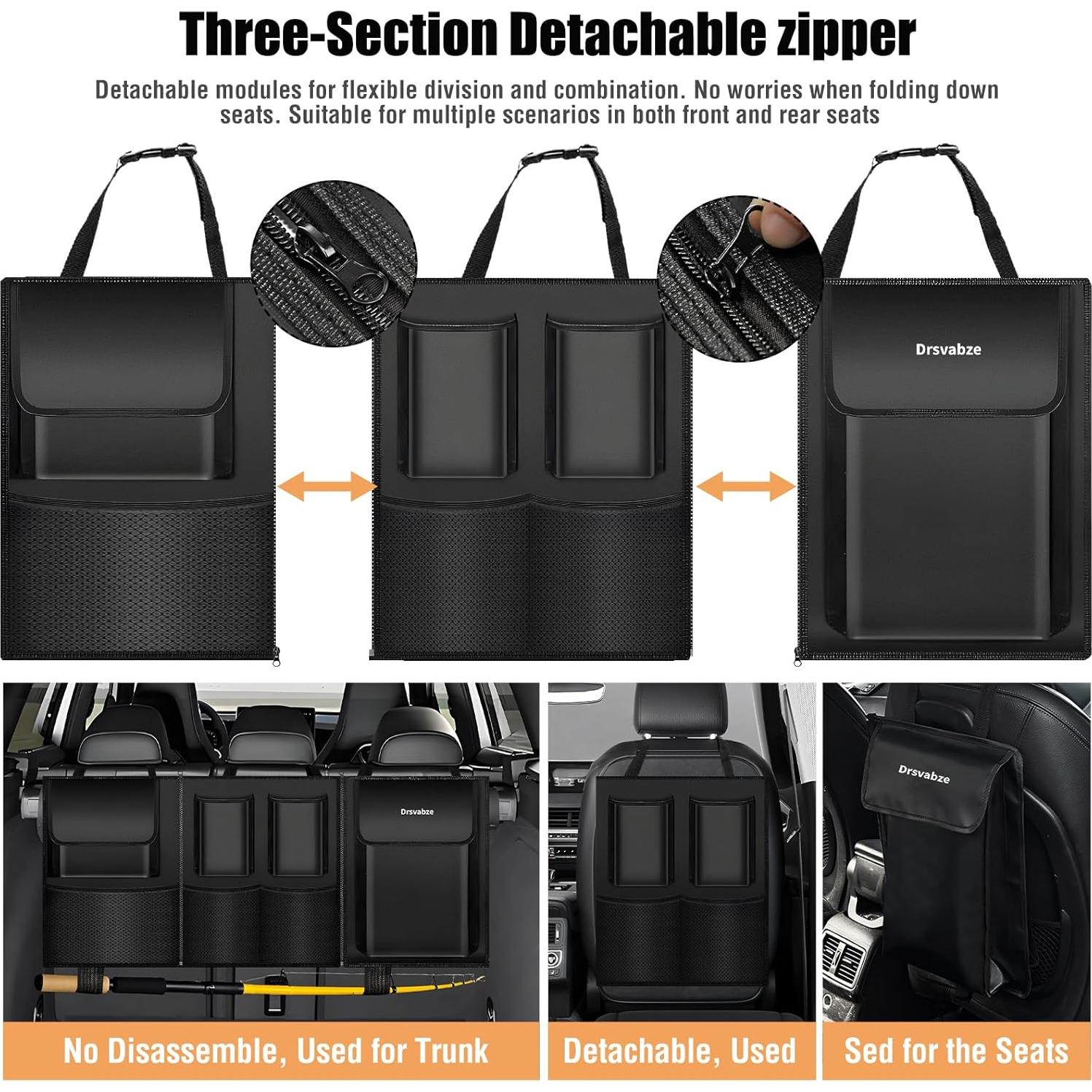 Organizador de Maletero Desmontable Drsvabze 3 Zonas Impermeable