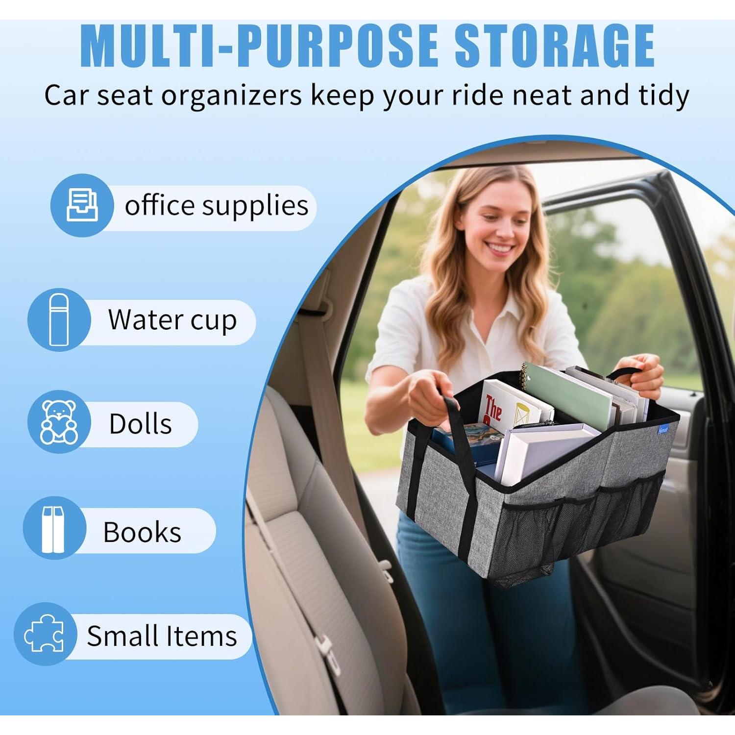 Organizador de Asiento de Auto Smof SMUS-CO01 Gris 23.6L