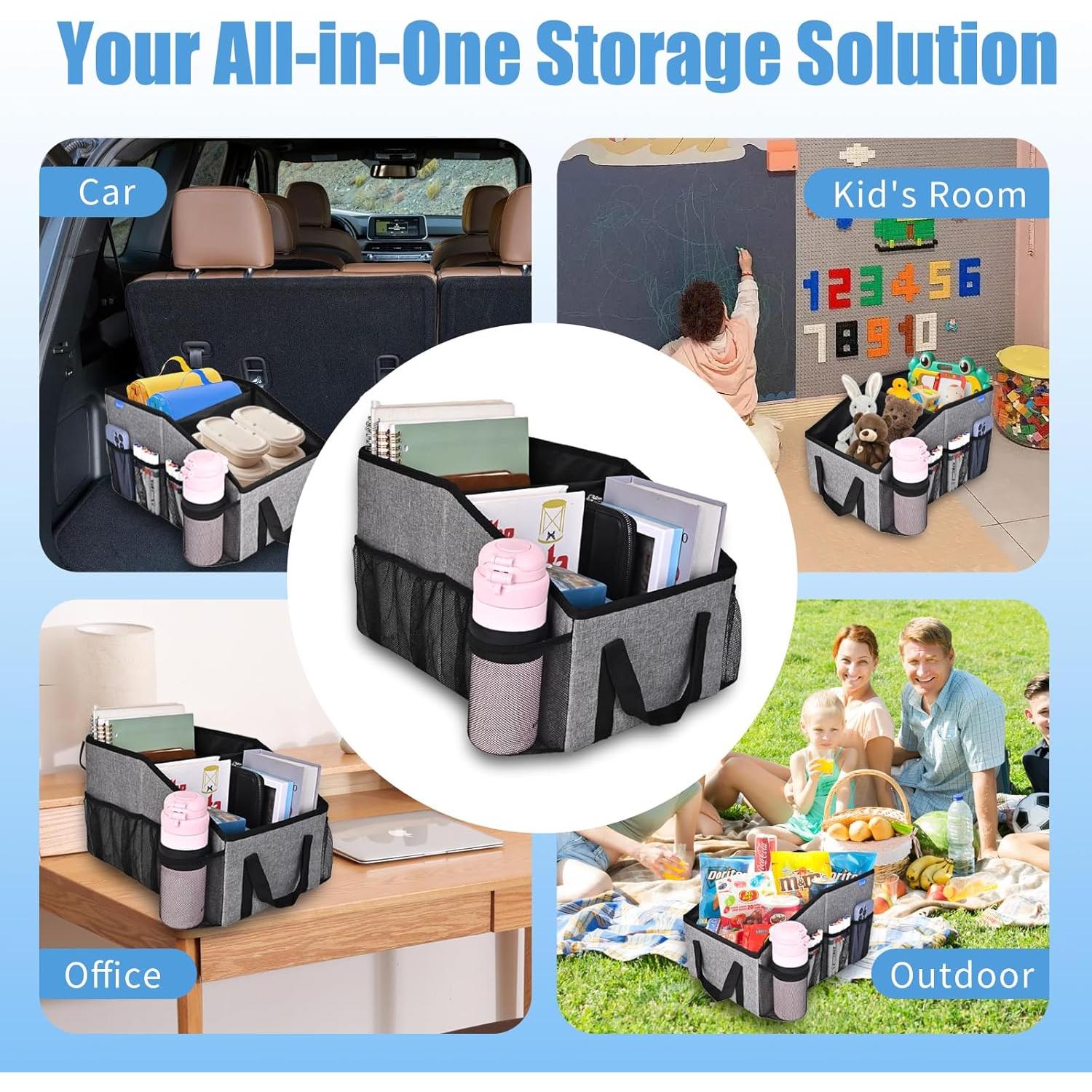 Organizador de Asiento de Auto Smof SMUS-CO01 Gris 23.6L