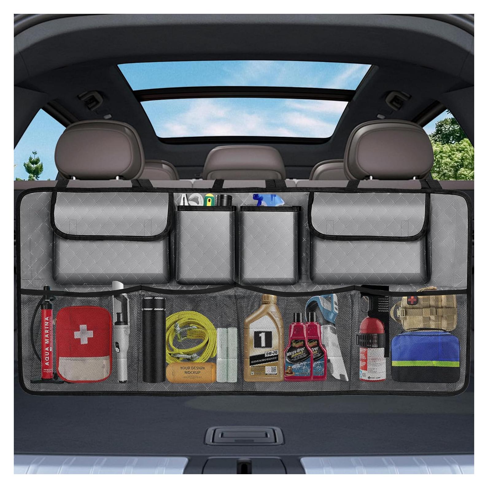 Organizador de Maletero de Coche NEWFOM Plegable 101.6x45.7cm Gris