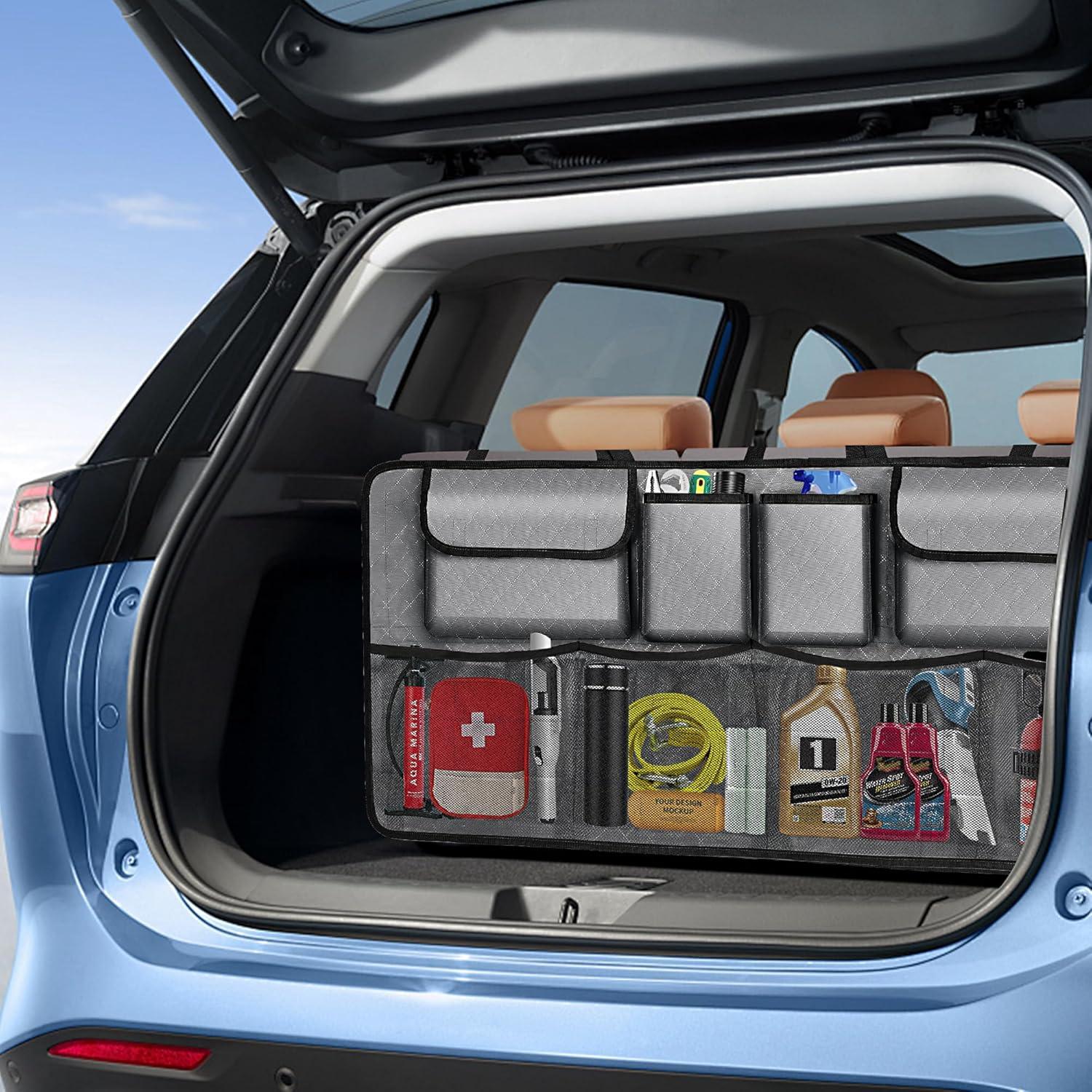 Organizador de Maletero de Coche NEWFOM Plegable 101.6x45.7cm Gris