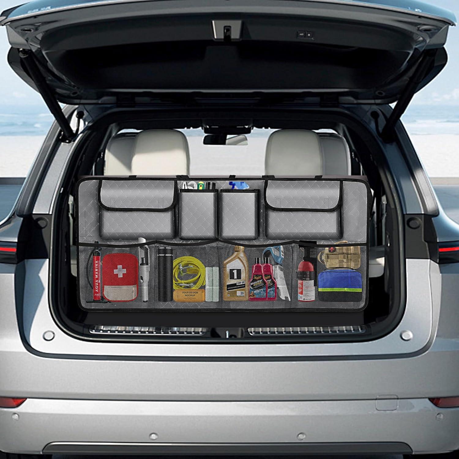 Organizador de Maletero de Coche NEWFOM Plegable 101.6x45.7cm Gris