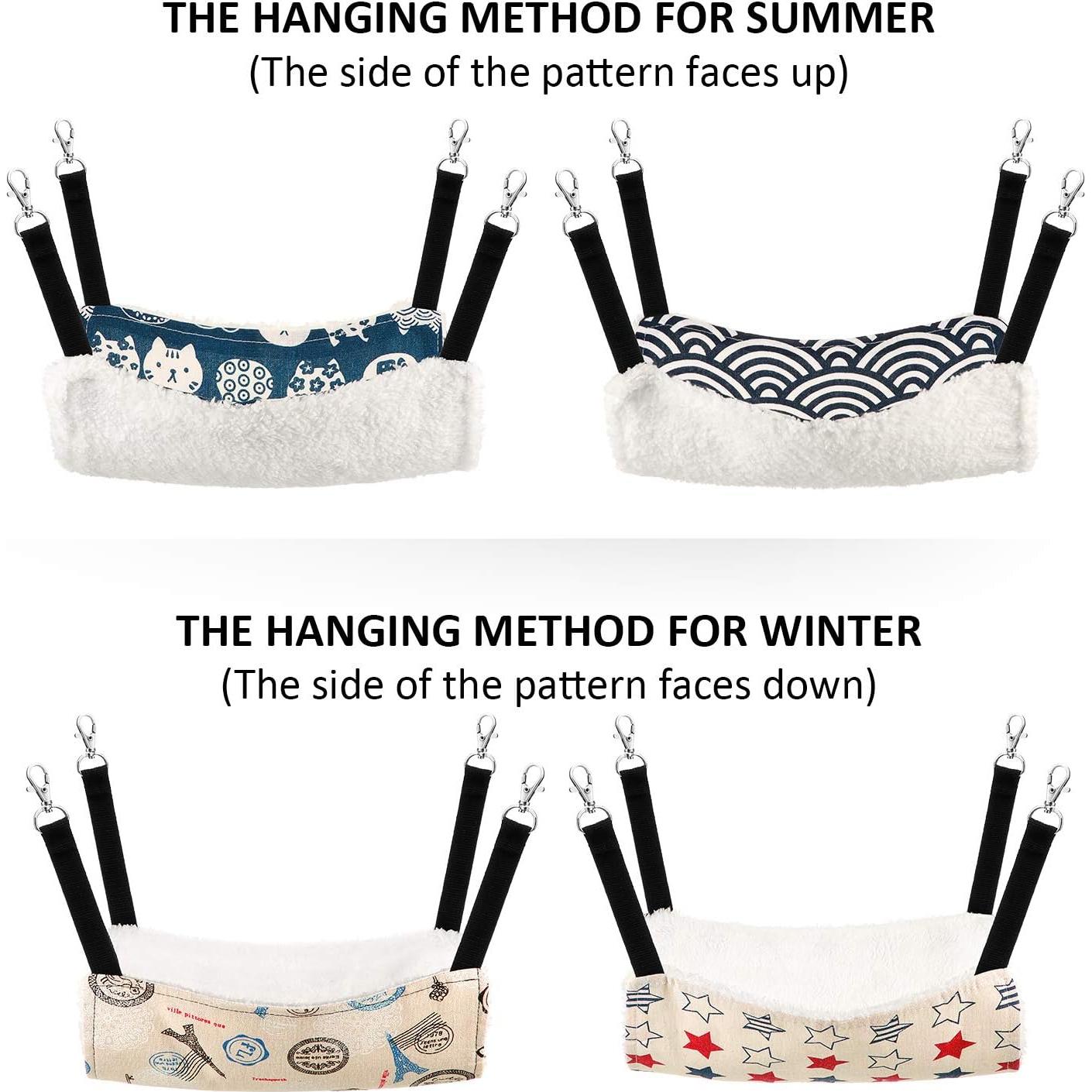 Hamaca para Ratas Boao 4 Pcs - Torre, Estrellas, Ondas, Gato