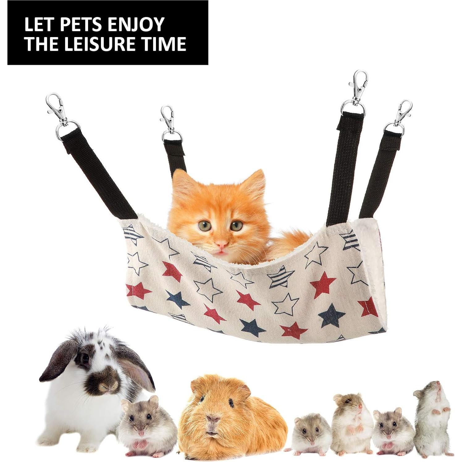 Hamaca para Ratas Boao 4 Pcs - Torre, Estrellas, Ondas, Gato