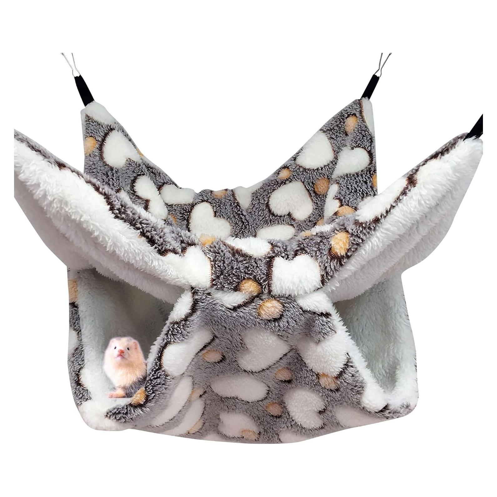 Hamaca para Mascotas Pequeñas OINEEDU 33.3x33.3cm Amor Café