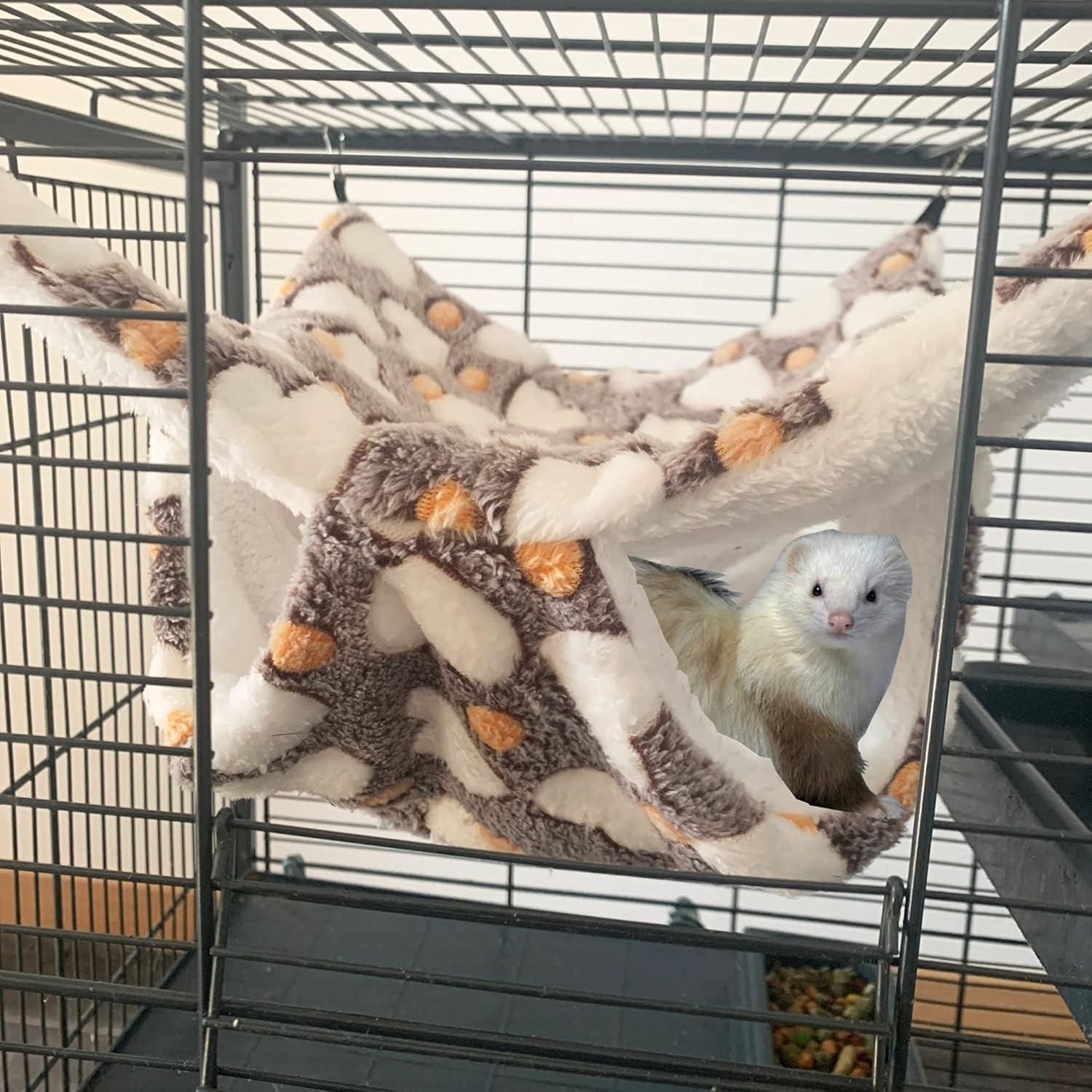 Hamaca para Mascotas Pequeñas OINEEDU 33.3x33.3cm Amor Café