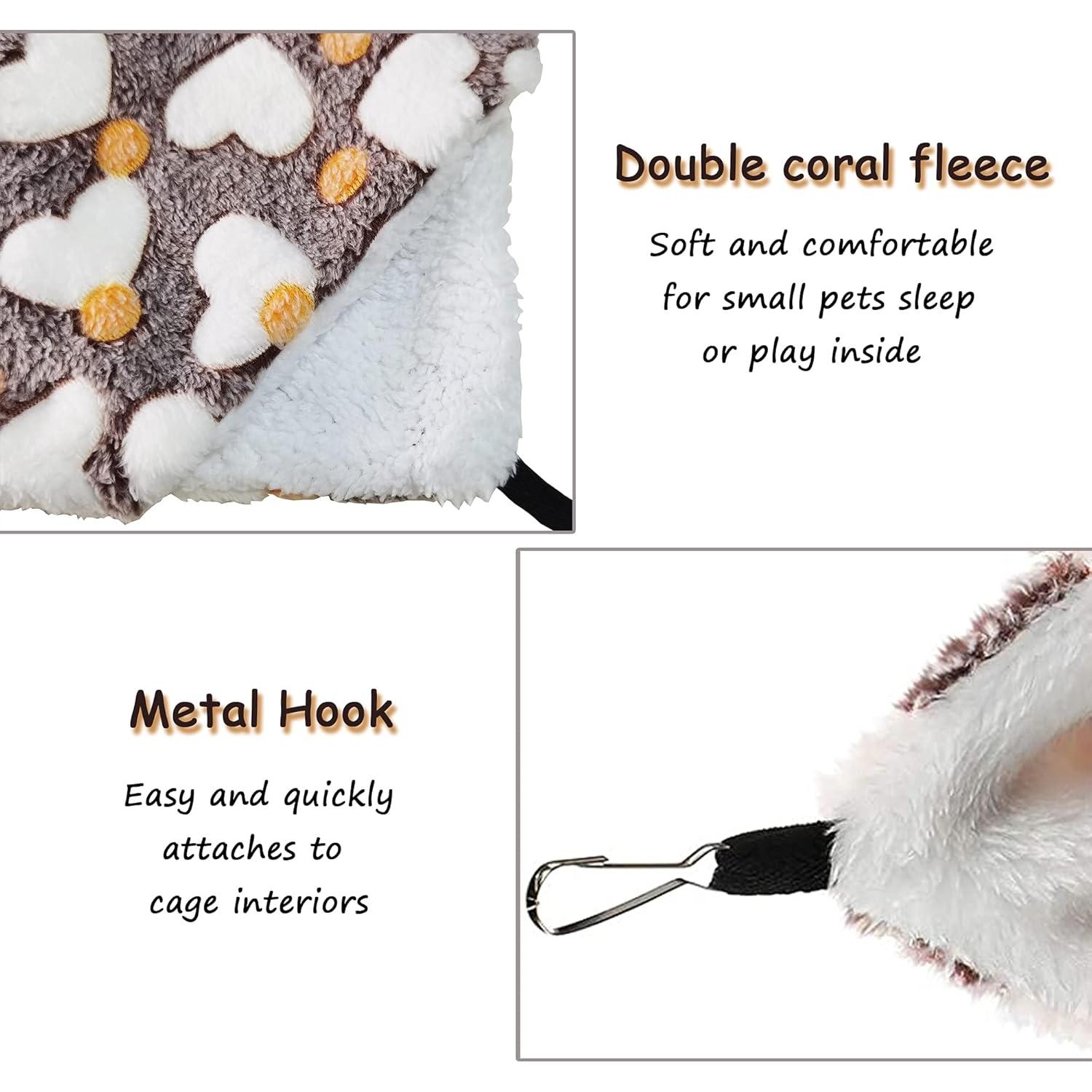 Hamaca para Mascotas Pequeñas OINEEDU 33.3x33.3cm Amor Café