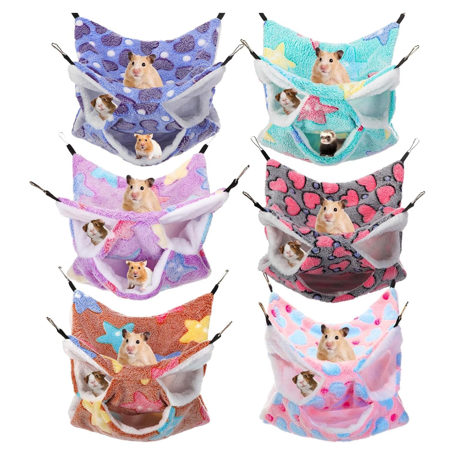 Hamaca Colgante para Cobayas Sadnyy 6 Piezas 29x29cm