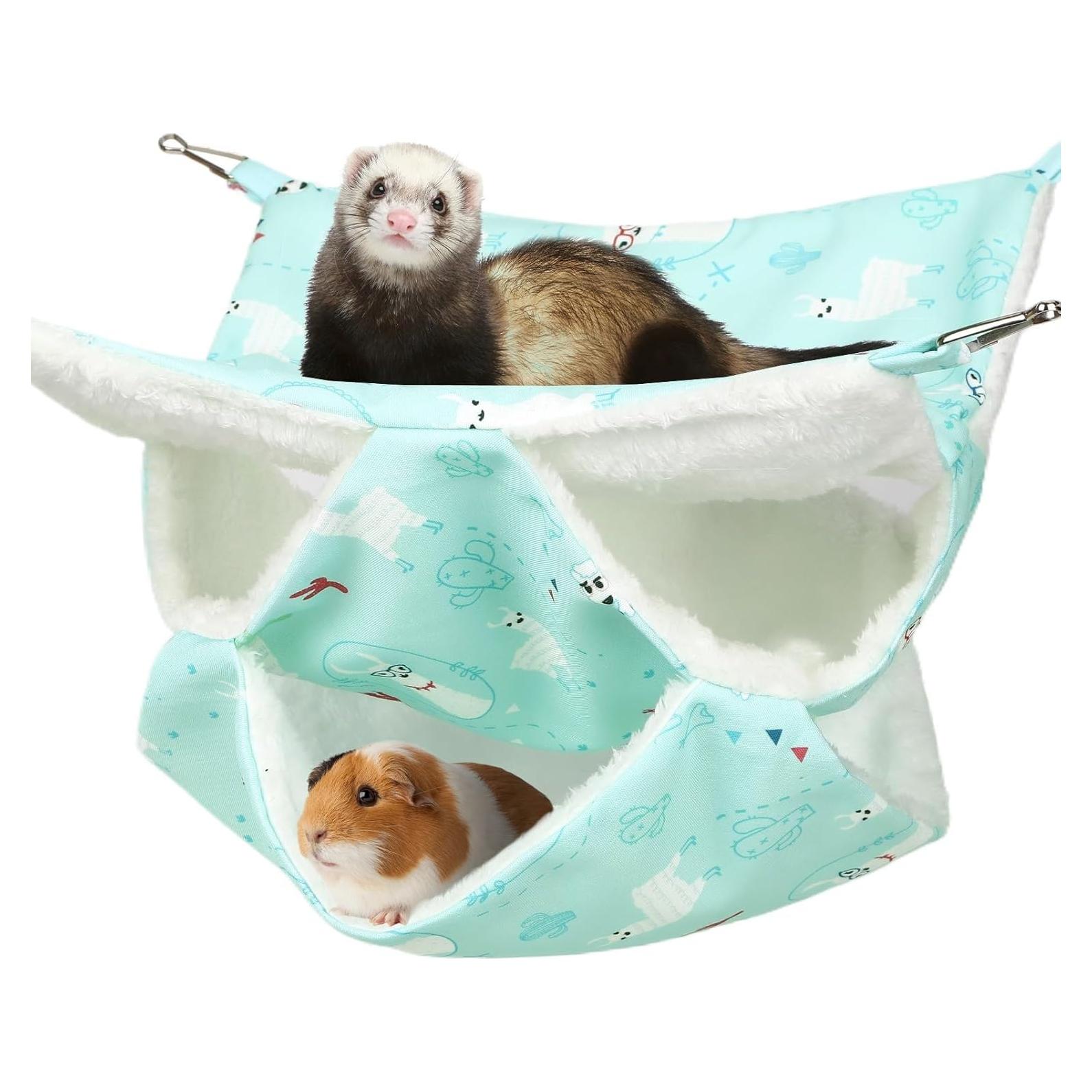 Hamaca para Hurones UPINS 30x30 cm, Cama Colgante Lavable