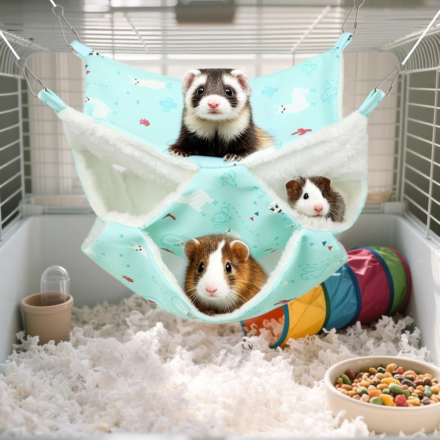 Hamaca para Hurones UPINS 30x30 cm, Cama Colgante Lavable