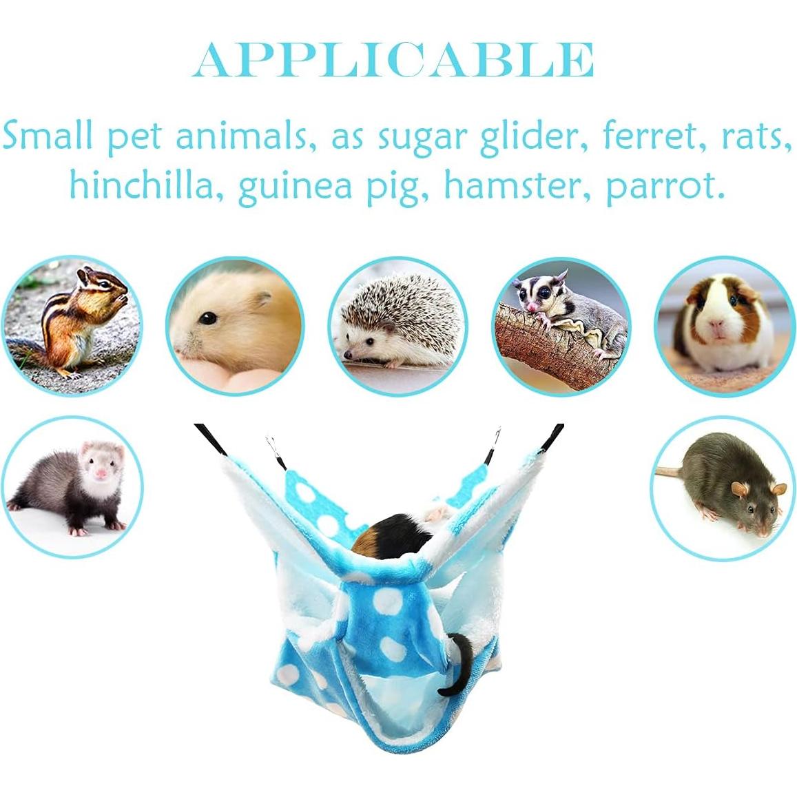 Hamaca para Mascotas Pequeñas LEFTSTARER Gris 34x34 cm