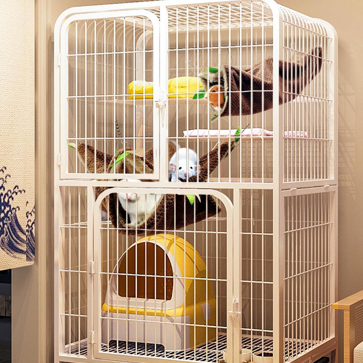 Hamaca y Túnel para Hurones y Ratas EAEDMY - Suave y Cálido