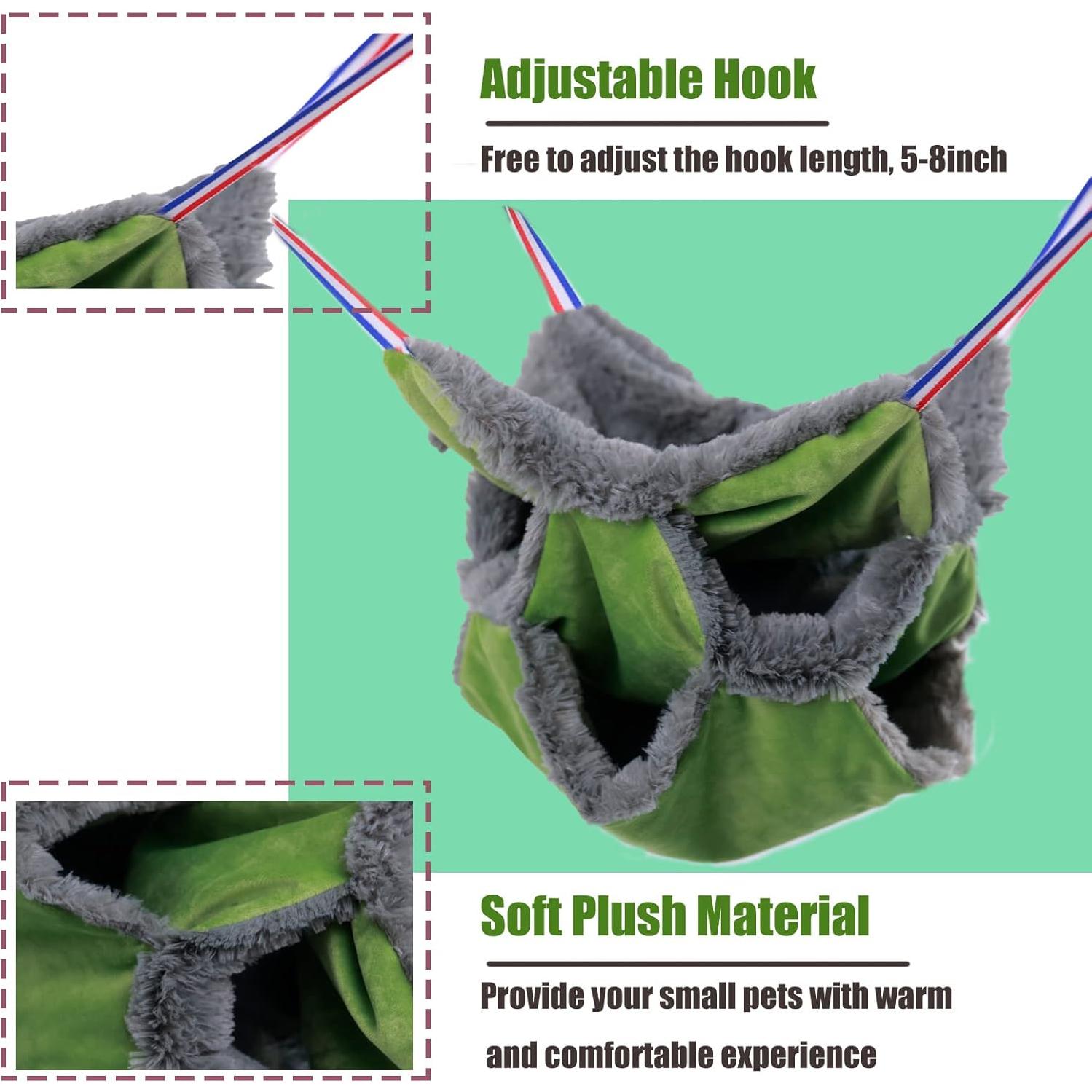 Hamaca para jaula de ratas y hurones Neolun 29x29 cm Verde Claro
