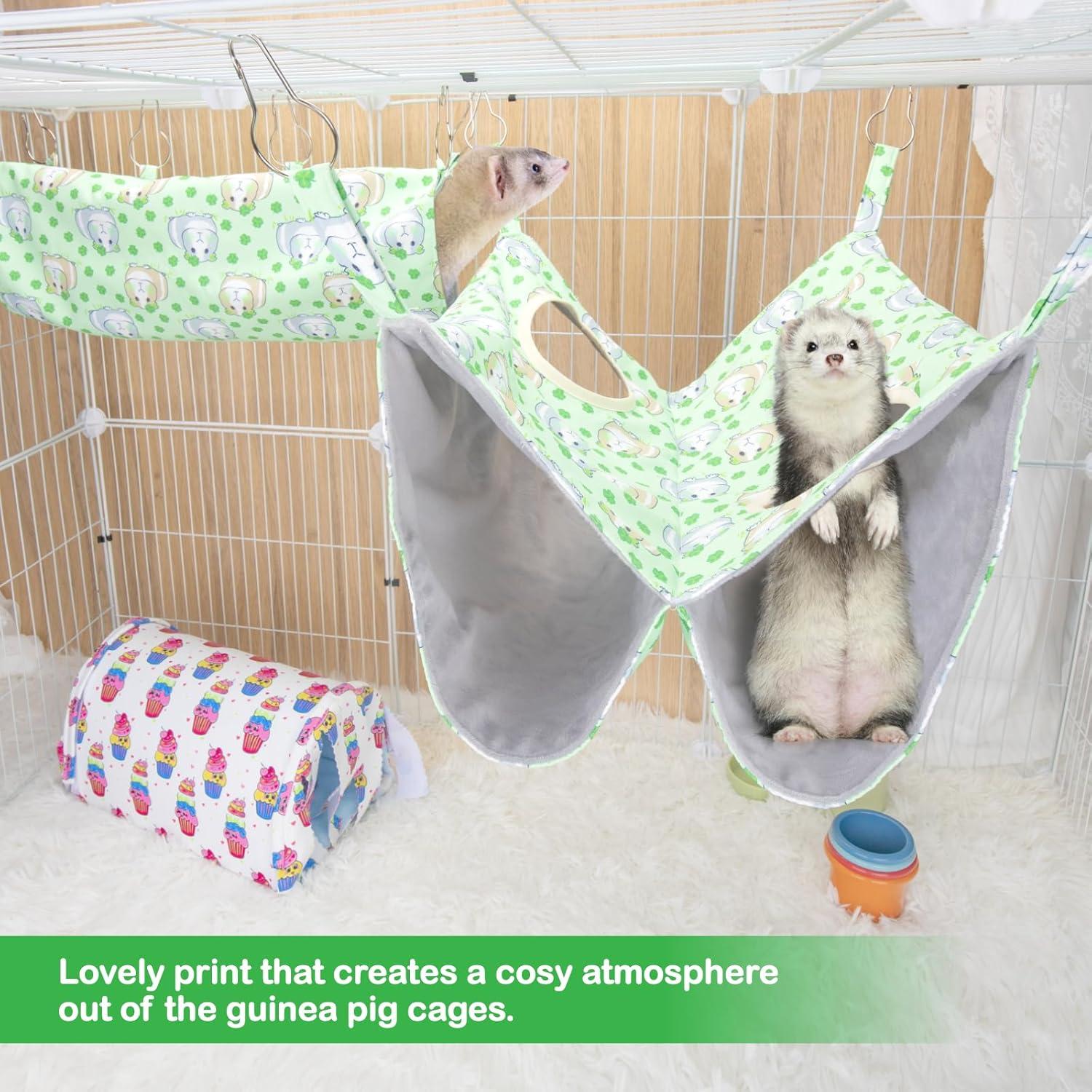 Hamaca Impermeable para Hurones y Cobayas BESNEW 60x40cm