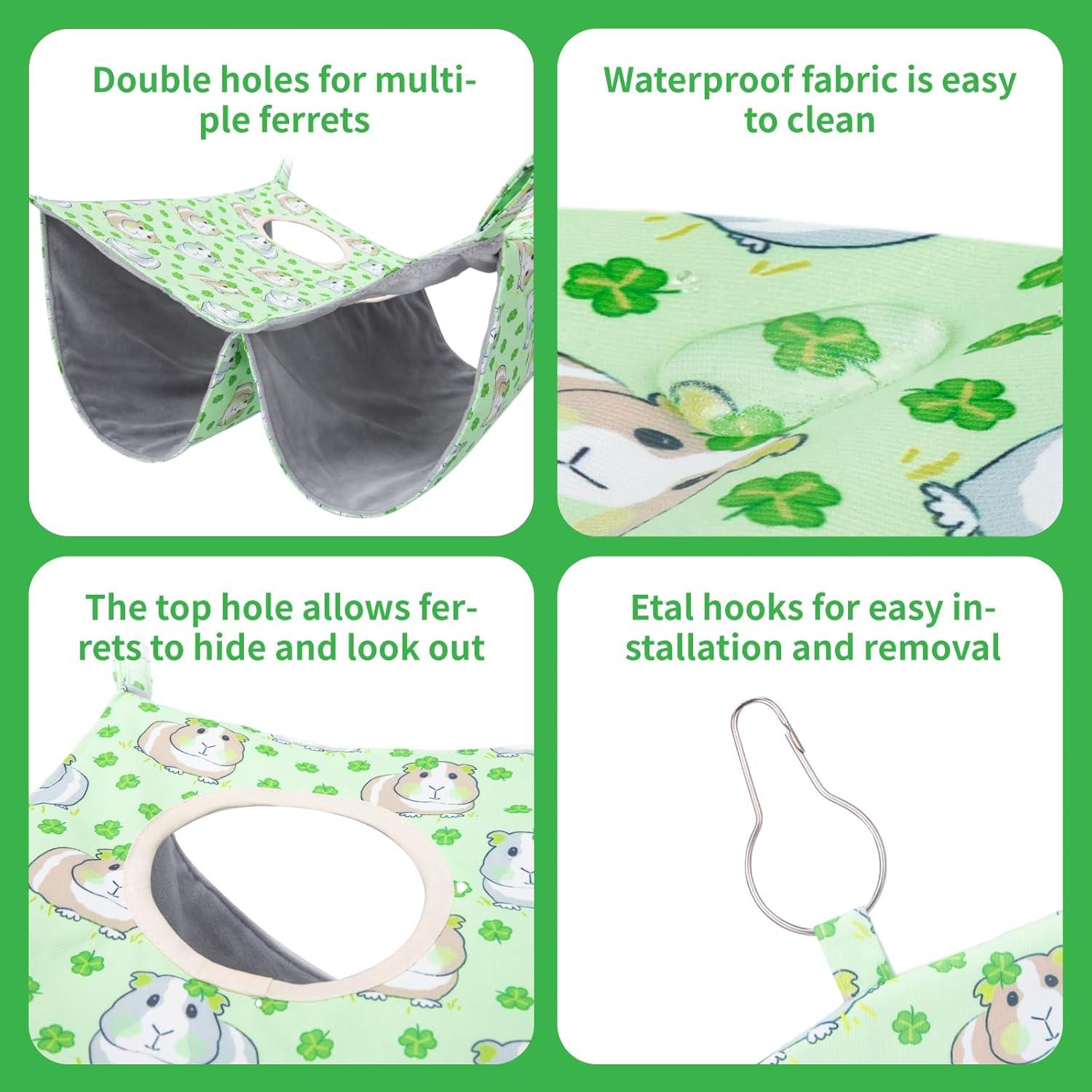 Hamaca Impermeable para Hurones y Cobayas BESNEW 60x40cm