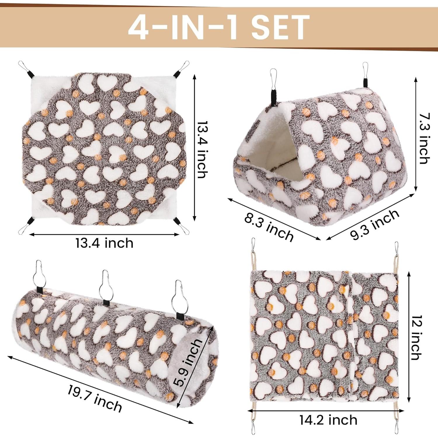 Conjunto Accesorios para Jaulas de Mascotas MCEAST 4 Piezas