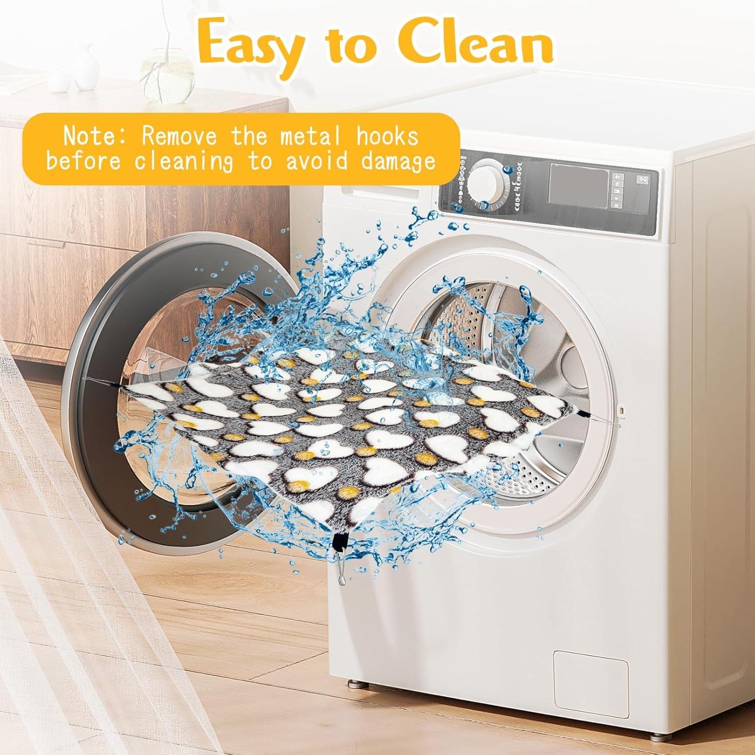 Juego de Hamacas para Ratas PINVNBY 3 Piezas Suave Gris