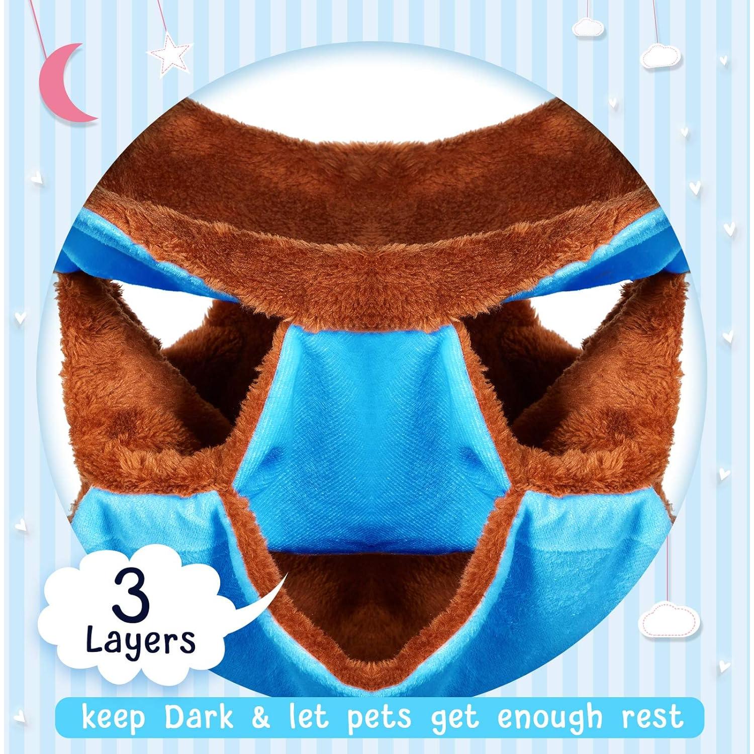 Hamaca Colgante para Mascotas Pequeñas Weewooday 3 Niveles