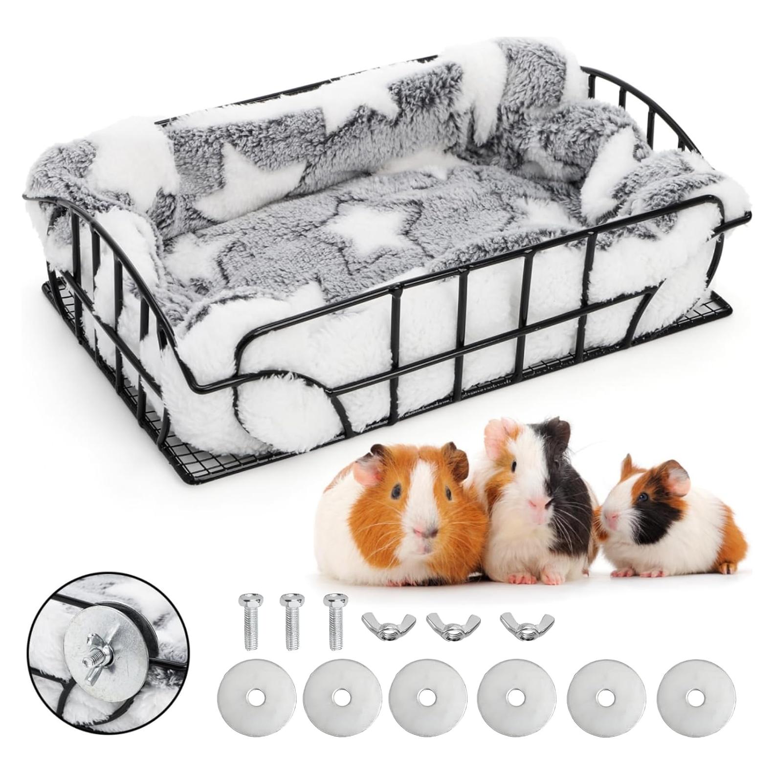 Plataforma para jaula de ratas Acshio con hamaca y alfombrilla