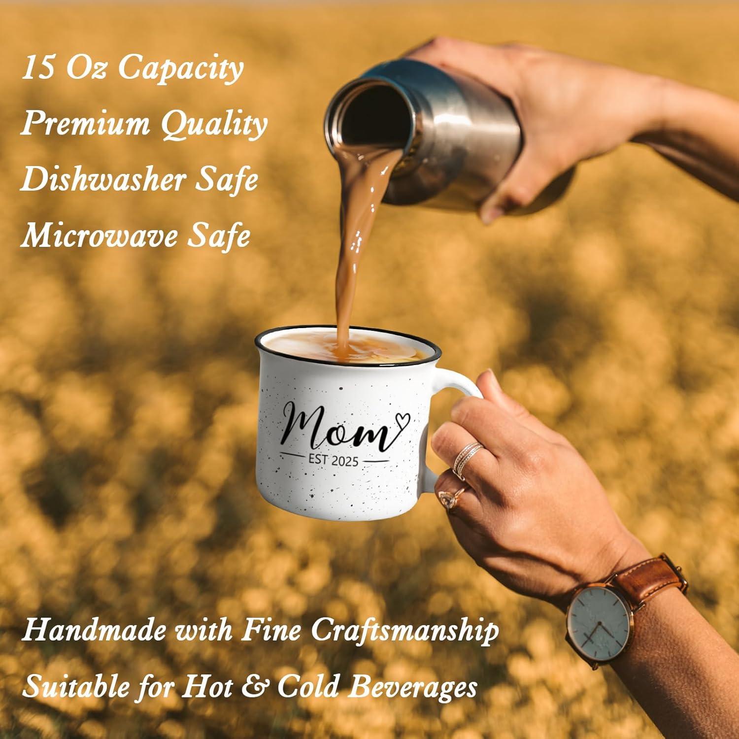 Tazas Mamá y Papá Maustic 15 Oz, Regalos para Nuevos Padres