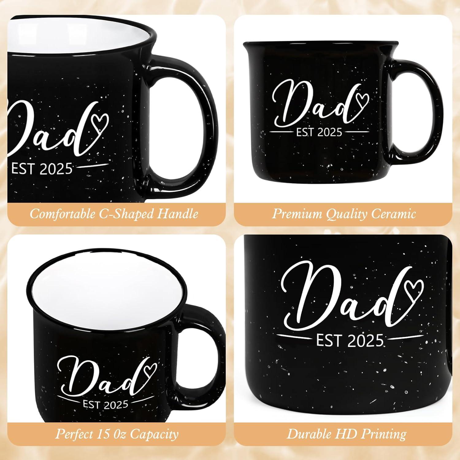 Tazas Mamá y Papá Maustic 15 Oz, Regalos para Nuevos Padres