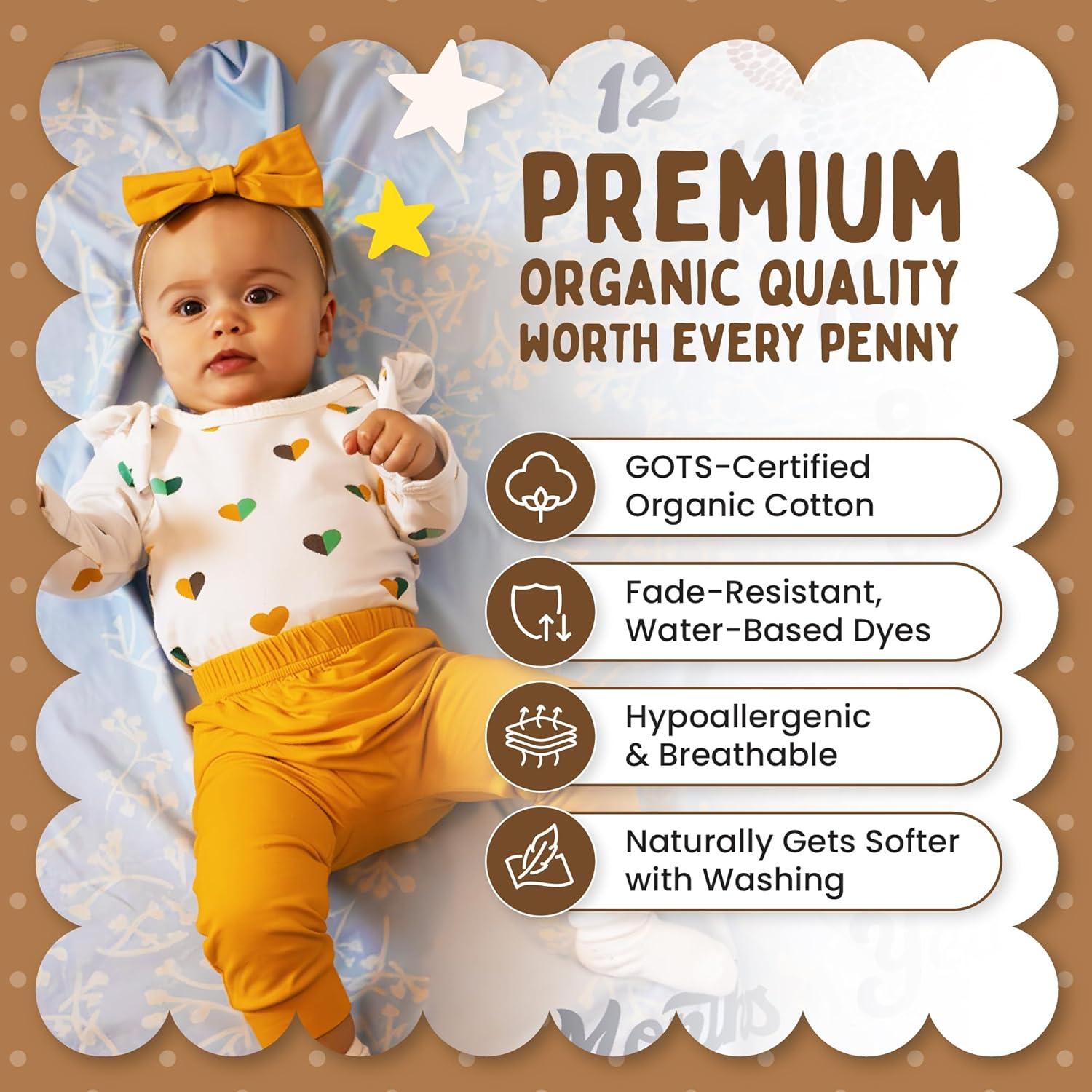 Manta de Hitos de Algodón Orgánico Glenville Ave 101.6x152.4cm