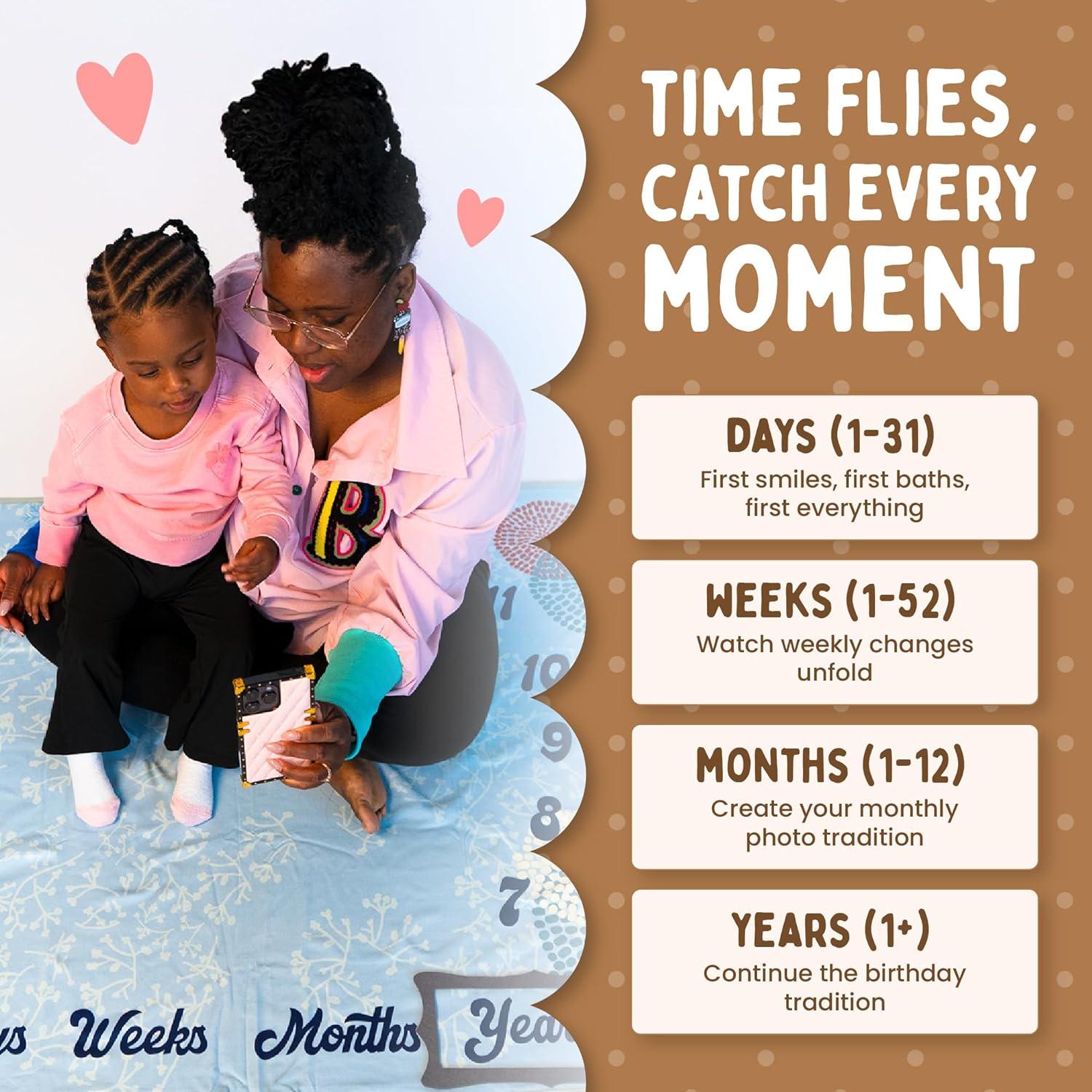 Manta de Hitos de Algodón Orgánico Glenville Ave 101.6x152.4cm