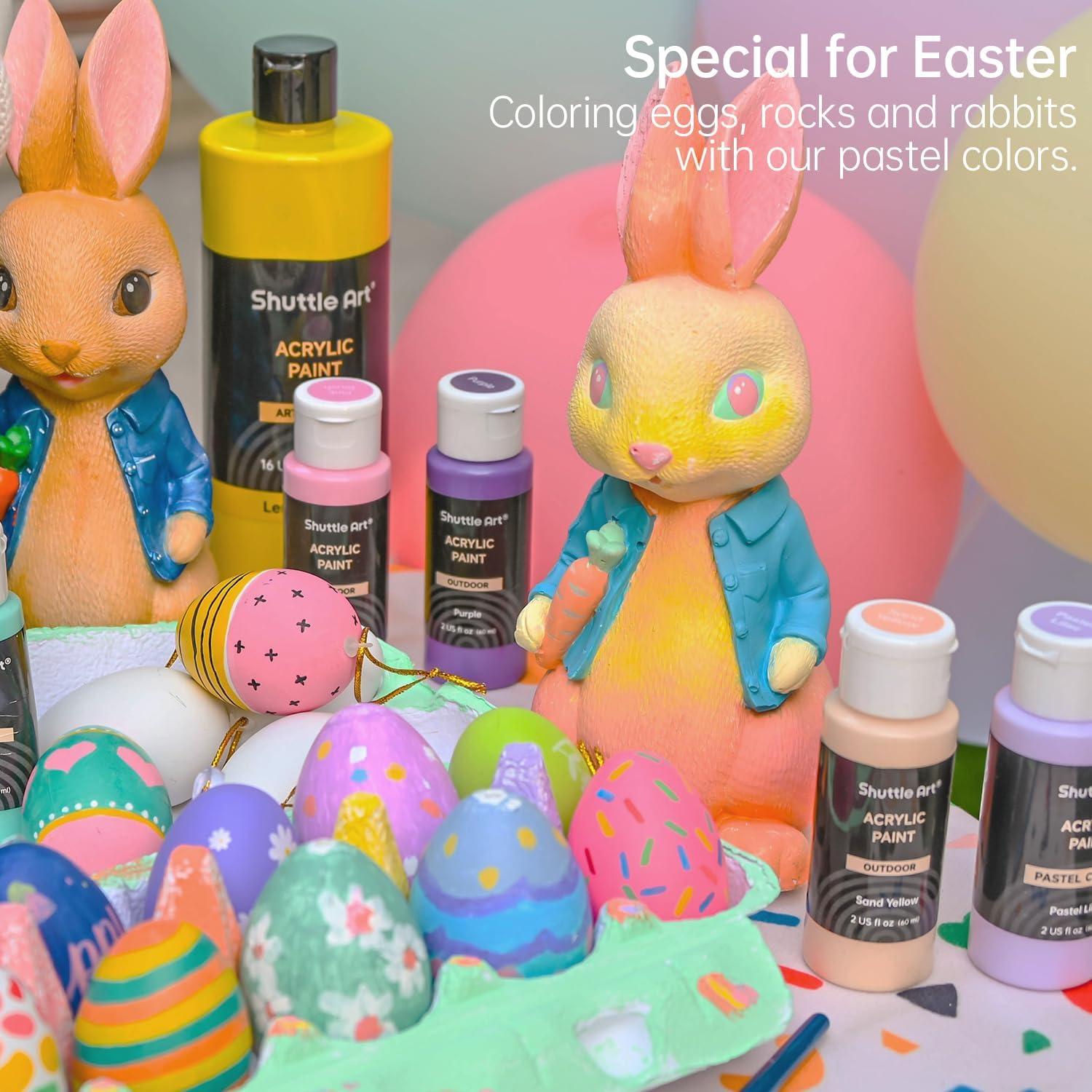 Conjunto de Pintura Acrílica Pastel Shuttle Art 30 Colores 60ml