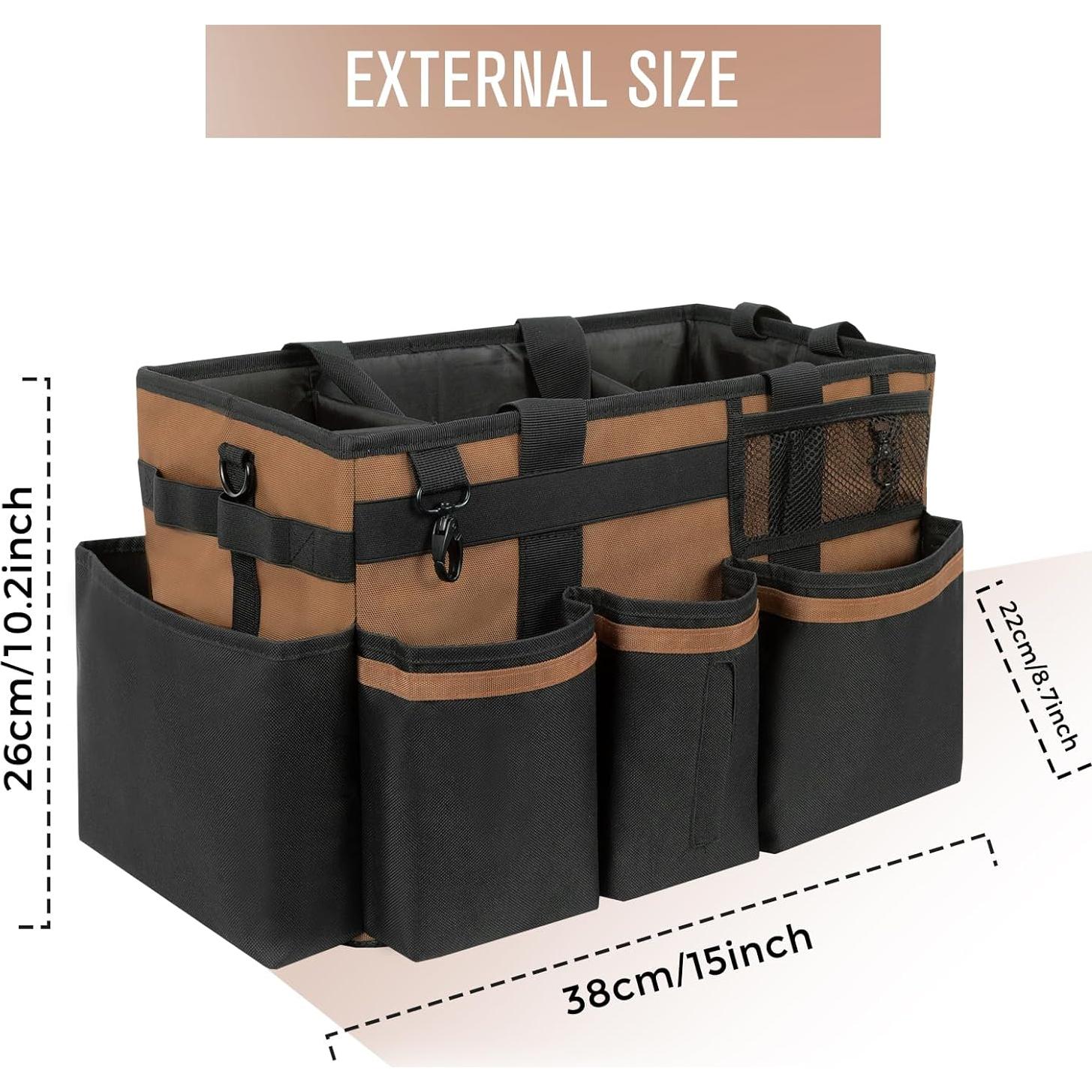 Caddy de Limpieza Portátil SCAVATA 39.9x24.4x23.1cm Marrón