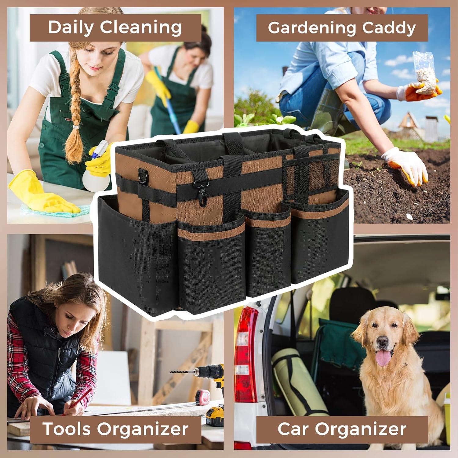 Caddy de Limpieza Portátil SCAVATA 39.9x24.4x23.1cm Marrón