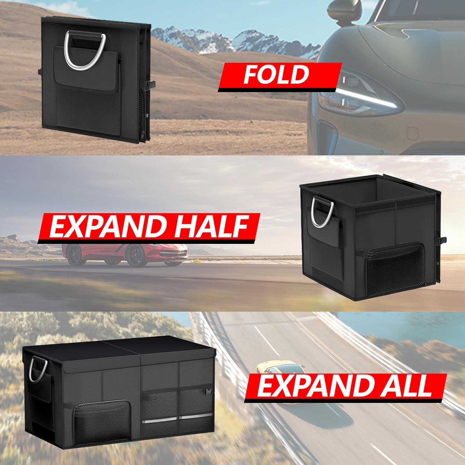 Organizador de Maletero VOCAON 72L Plegable Impermeable Negro