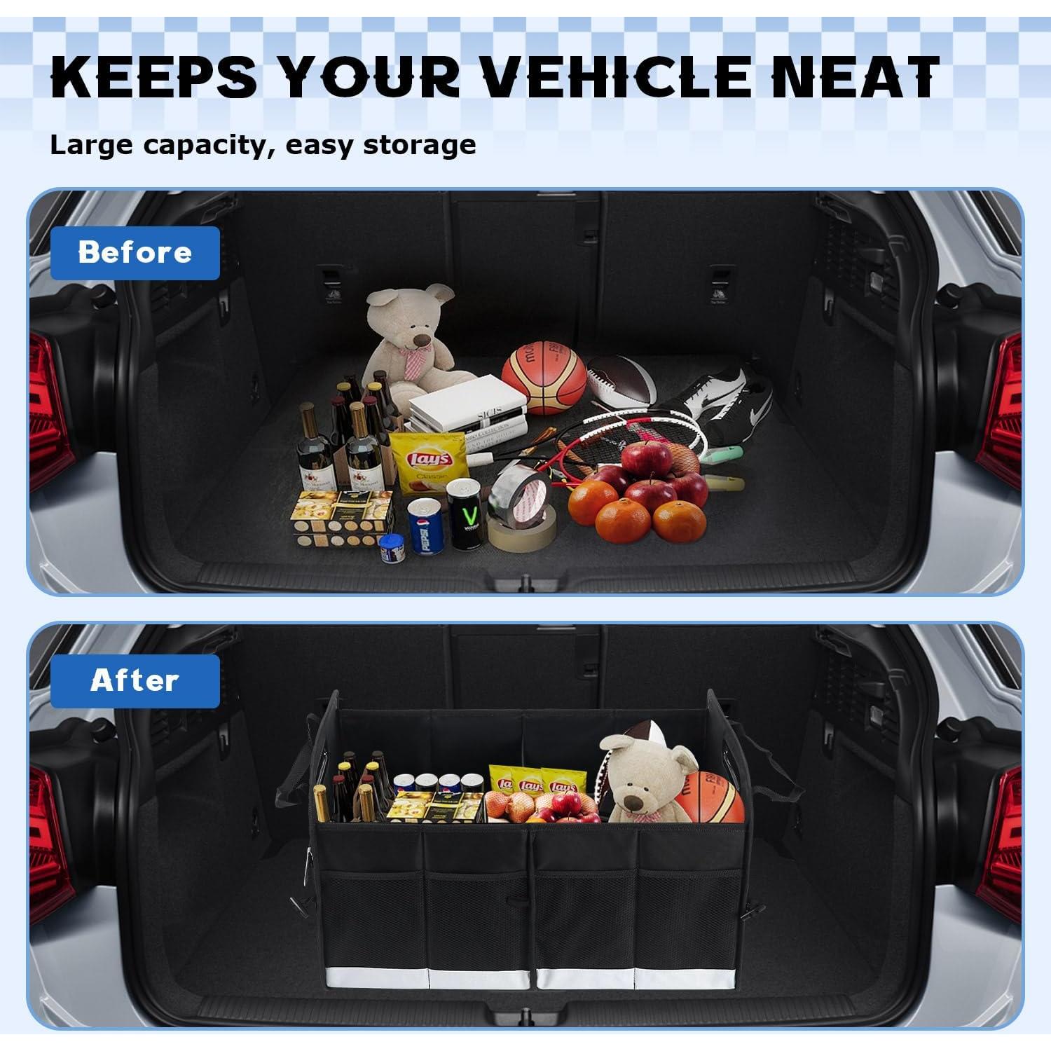 Organizador de Maletero AOPHY 72L Impermeable Plegable Auto