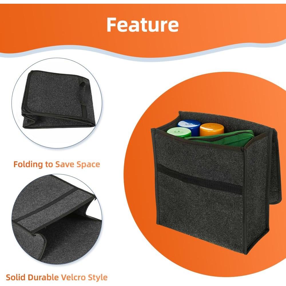 Organizador de Maletero de Coche RAGBUSCLE Plegable 28x15x28cm