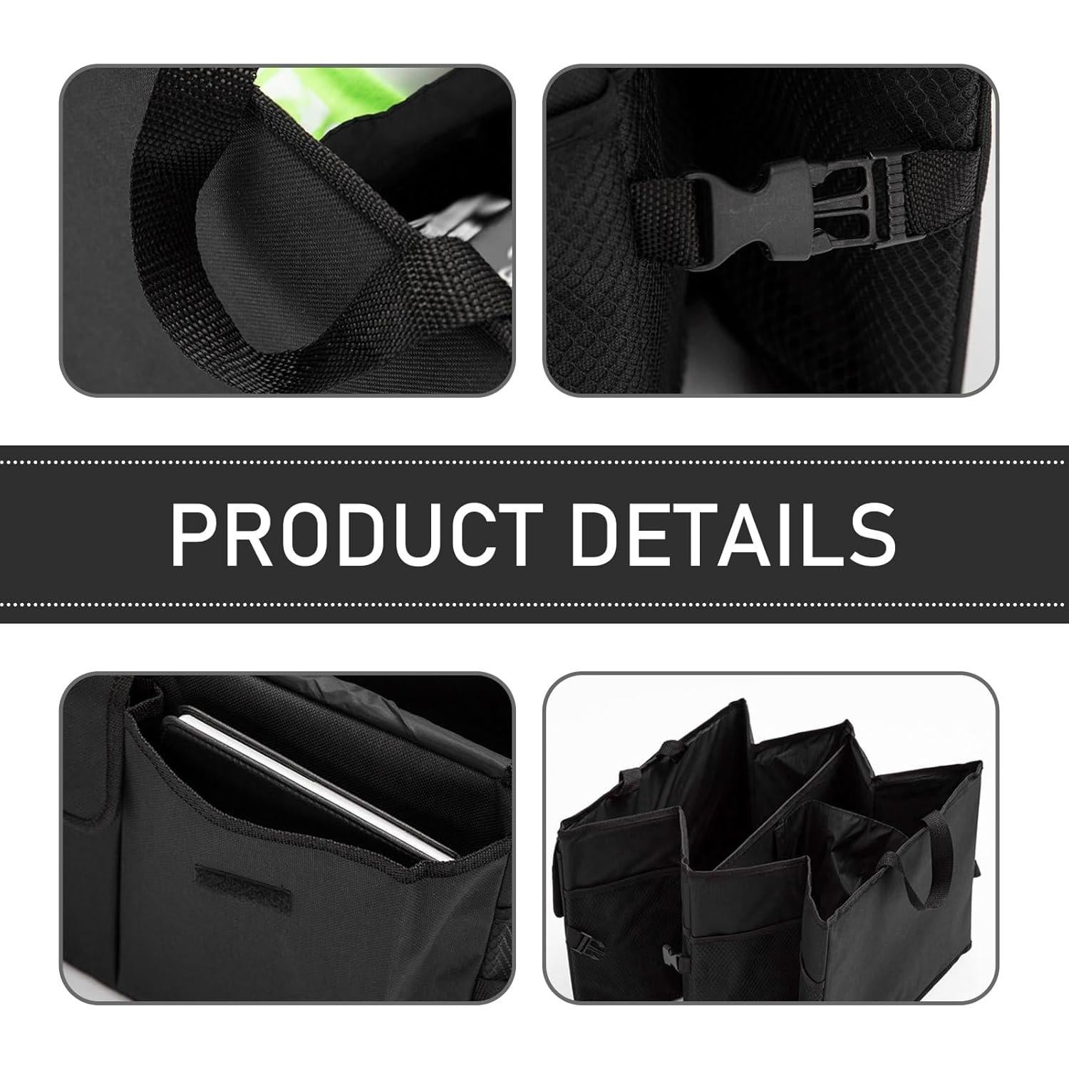 Organizador de Maletero de Coche Icykale ALESND3333BL-1PC Plegable