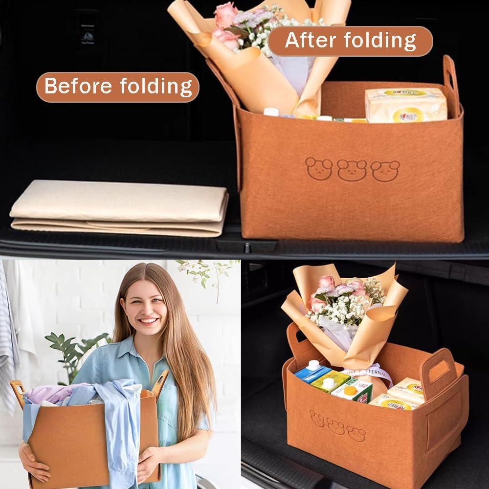 Organizador de Maletero Plegable OULIGET Grande Marrón